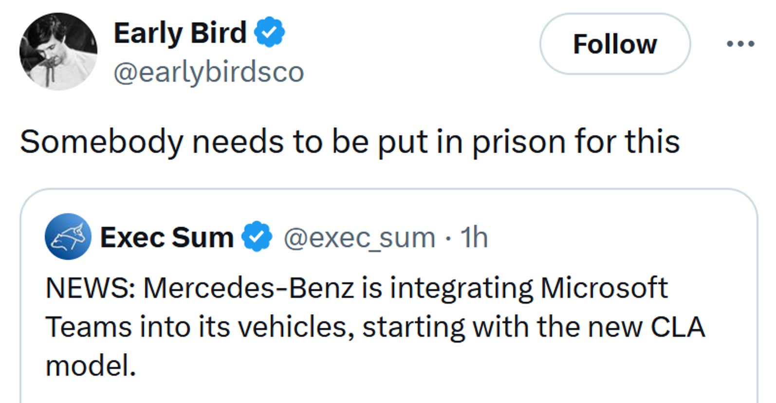 Tweet lendo 'alguém precisa ser preso por isso'