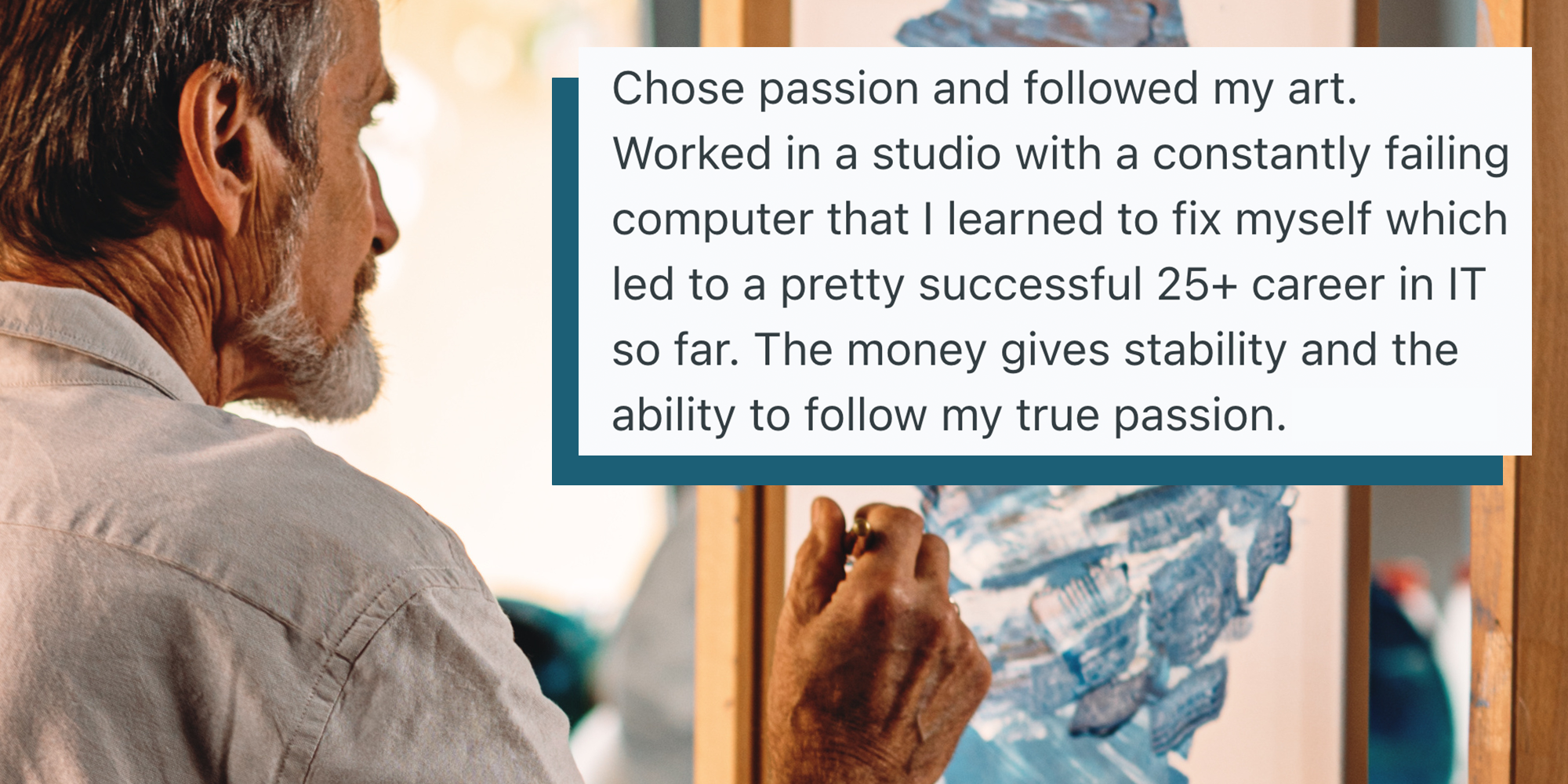 “Wearing the golden handcuffs”: People are talking about chosing money vs passion—and how it worked out 10 years later