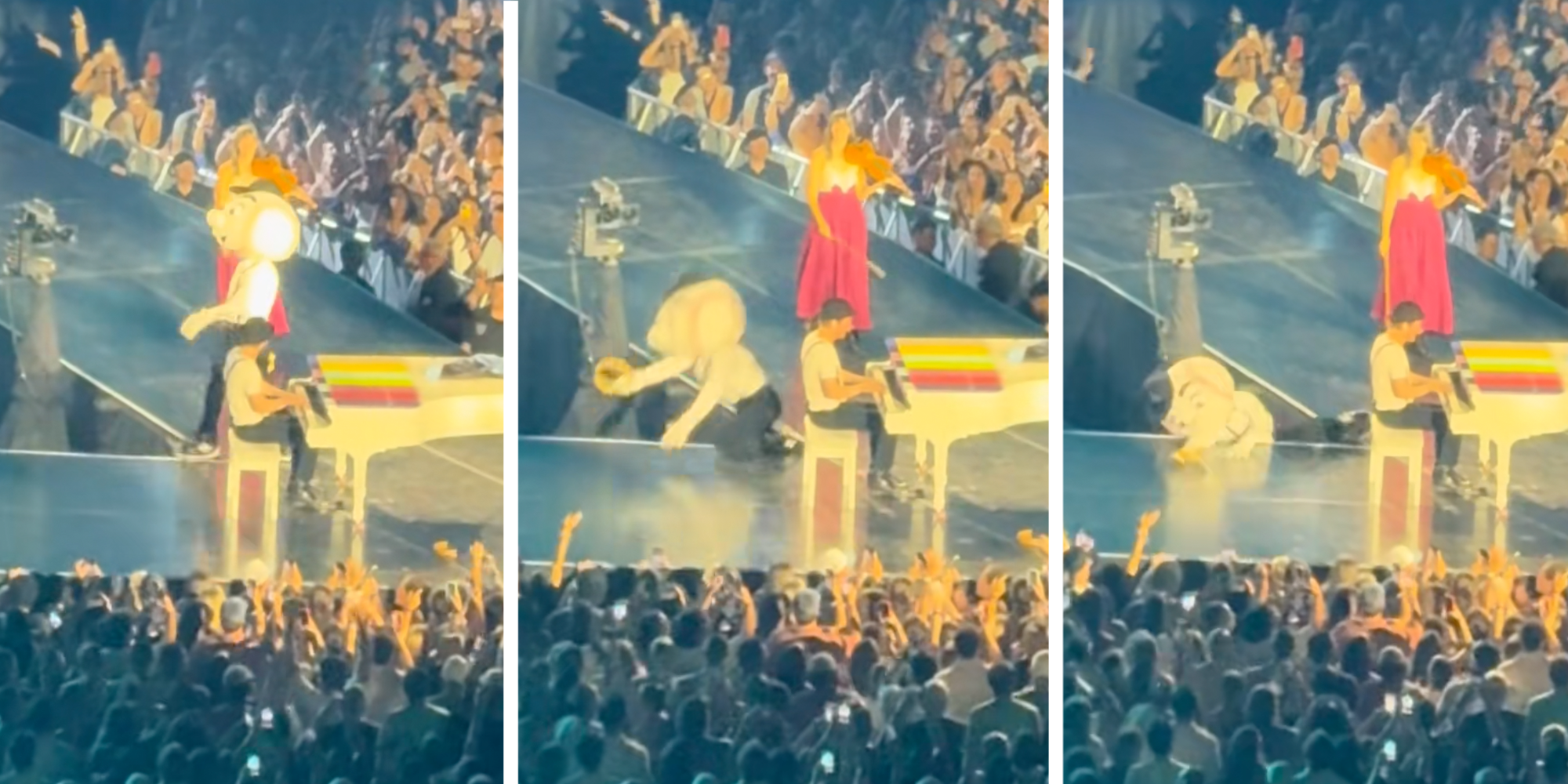 “Hope you’re okay, king”: Mr. Met takes a brutal fall off the stage