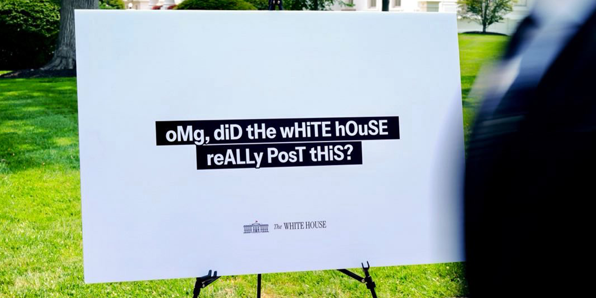 omg did the white house really post this meme bangers