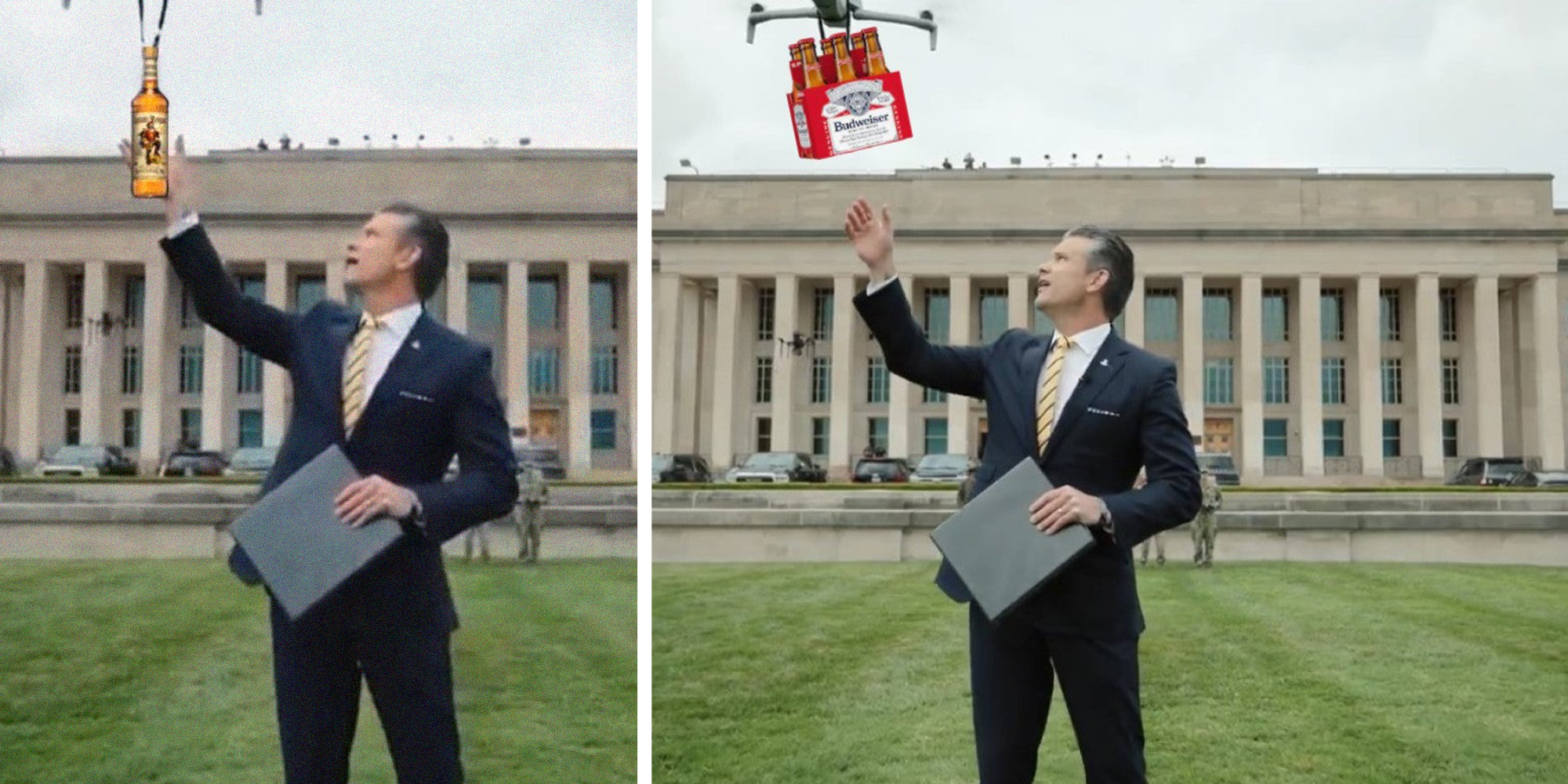 pete hegseth drone domination gets memed