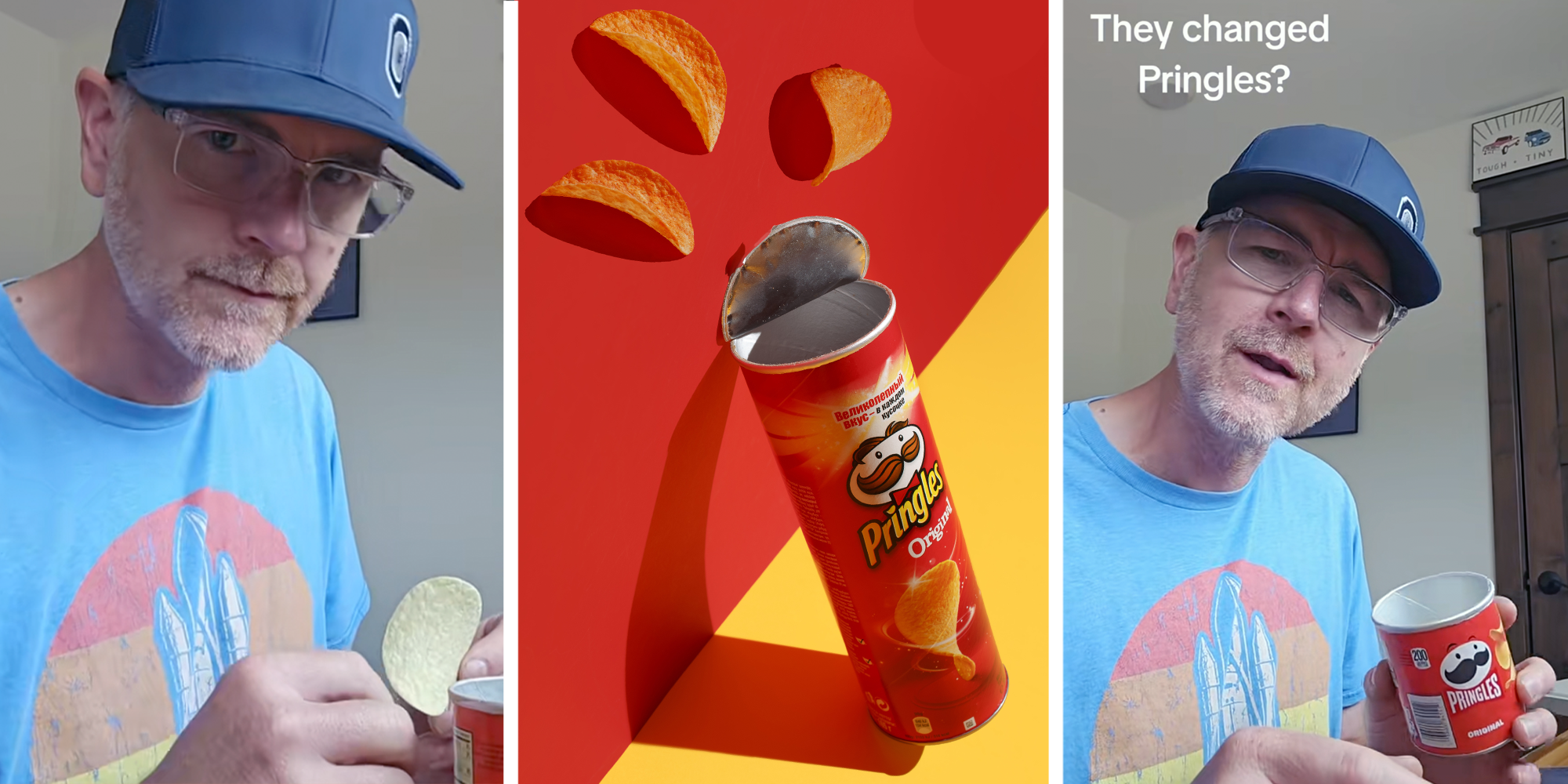 man saying they changed pringles