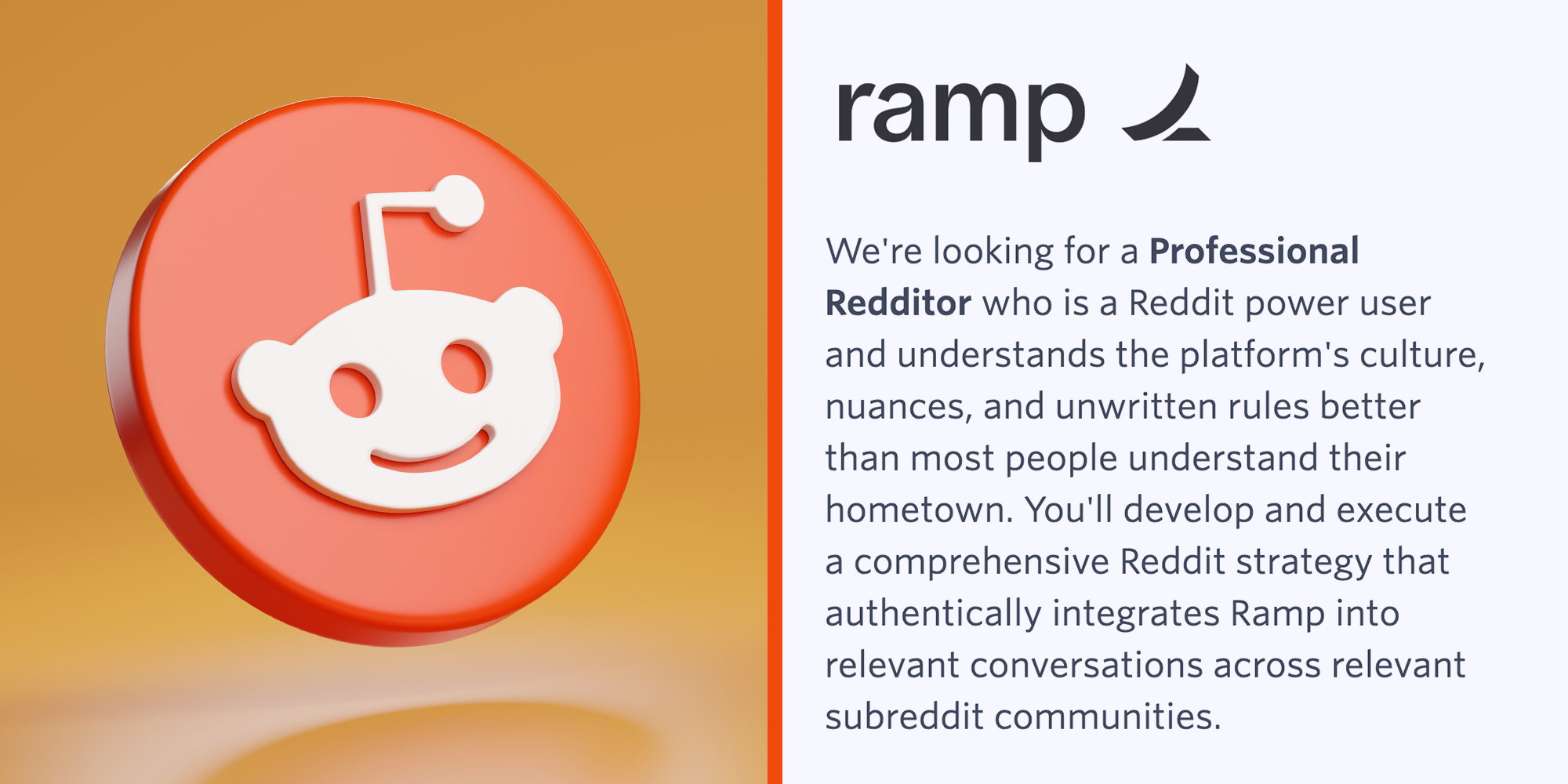 professional redditor job ramp