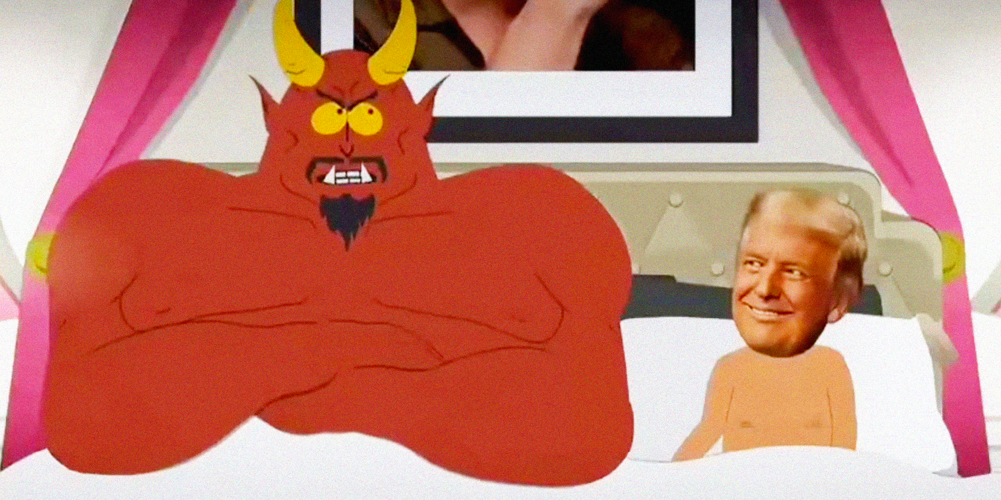 south park trump and the devil in bed
