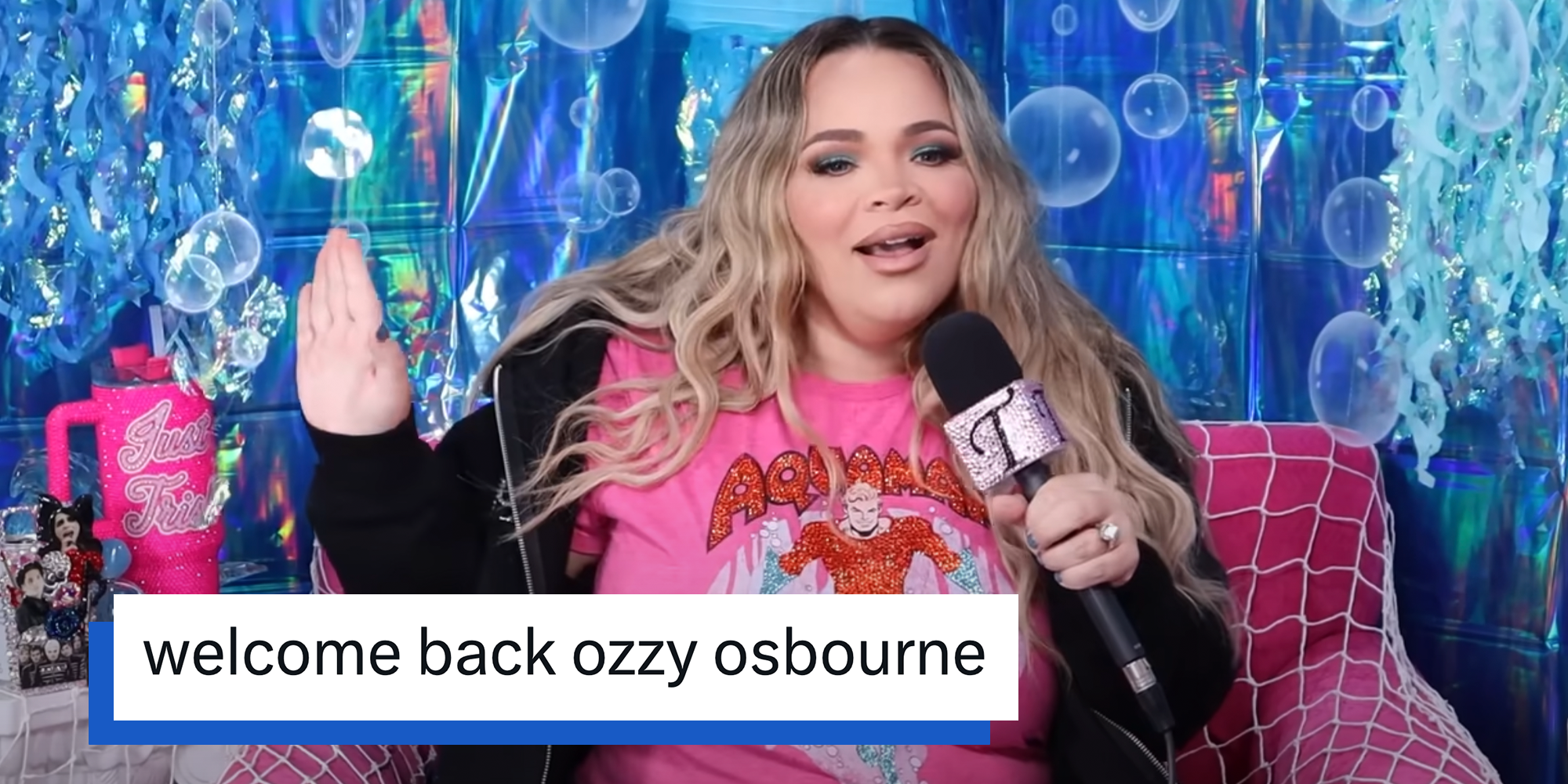 trisha paytas aquaman baby welcome back ozzy osbourne