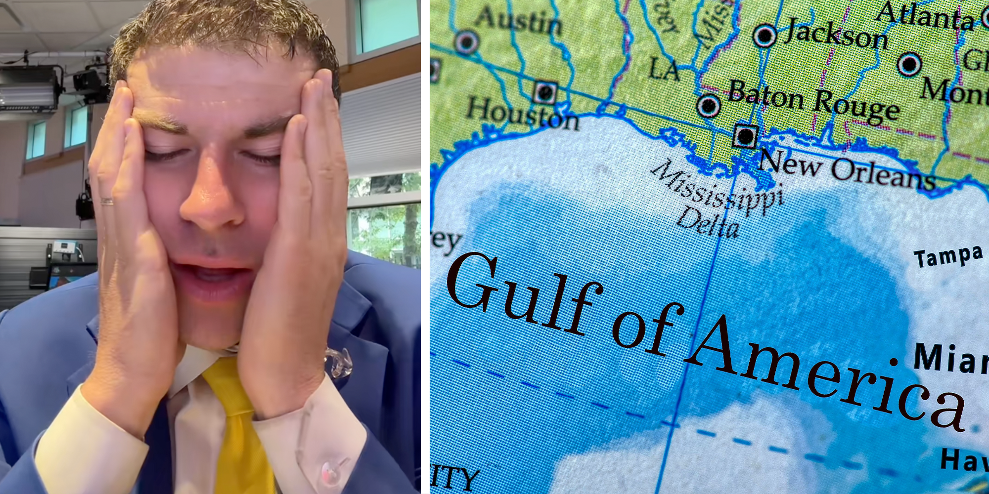 weatherman says gulf of america