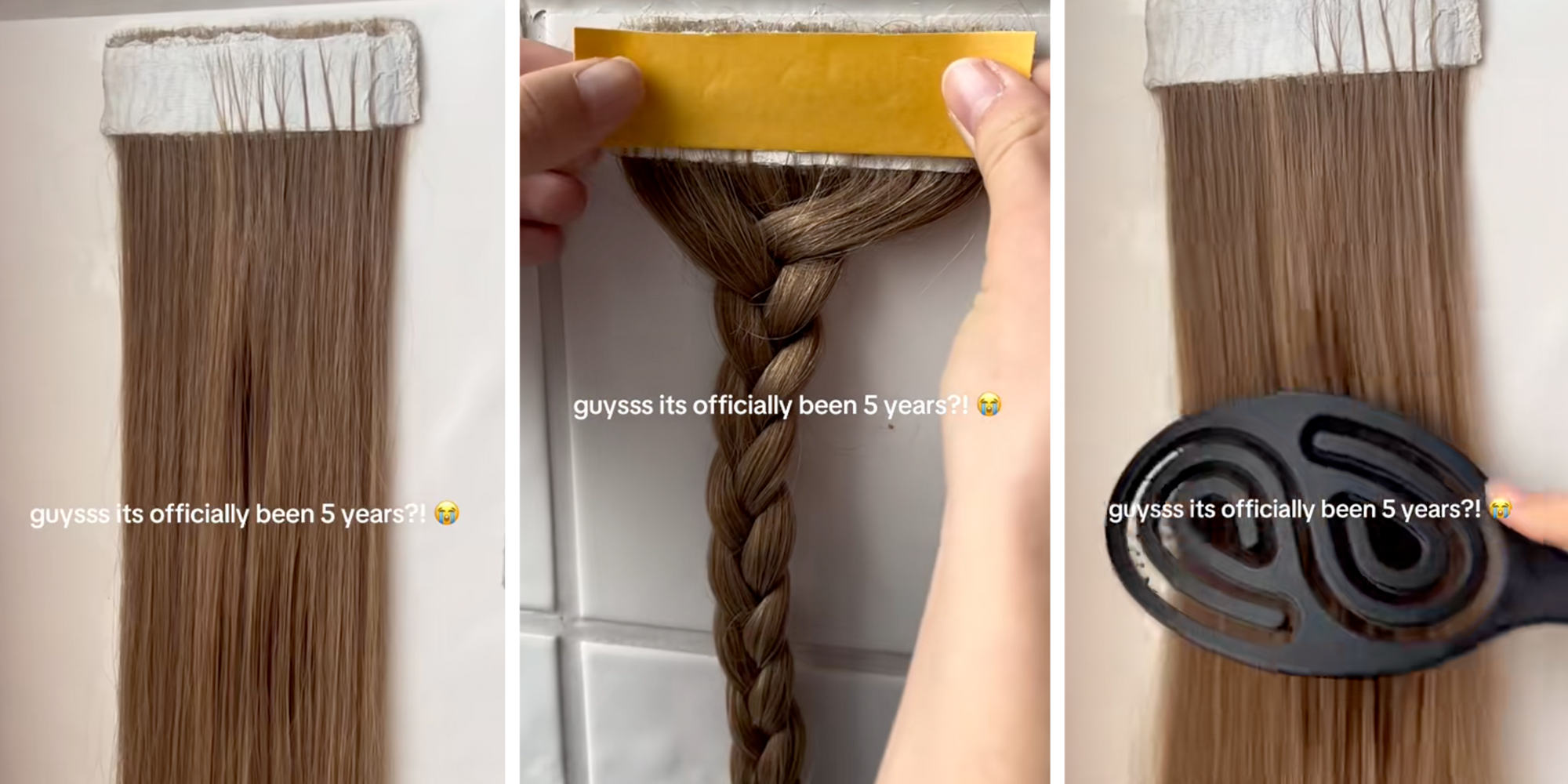 braiding hair in the shower tiktok 5 years