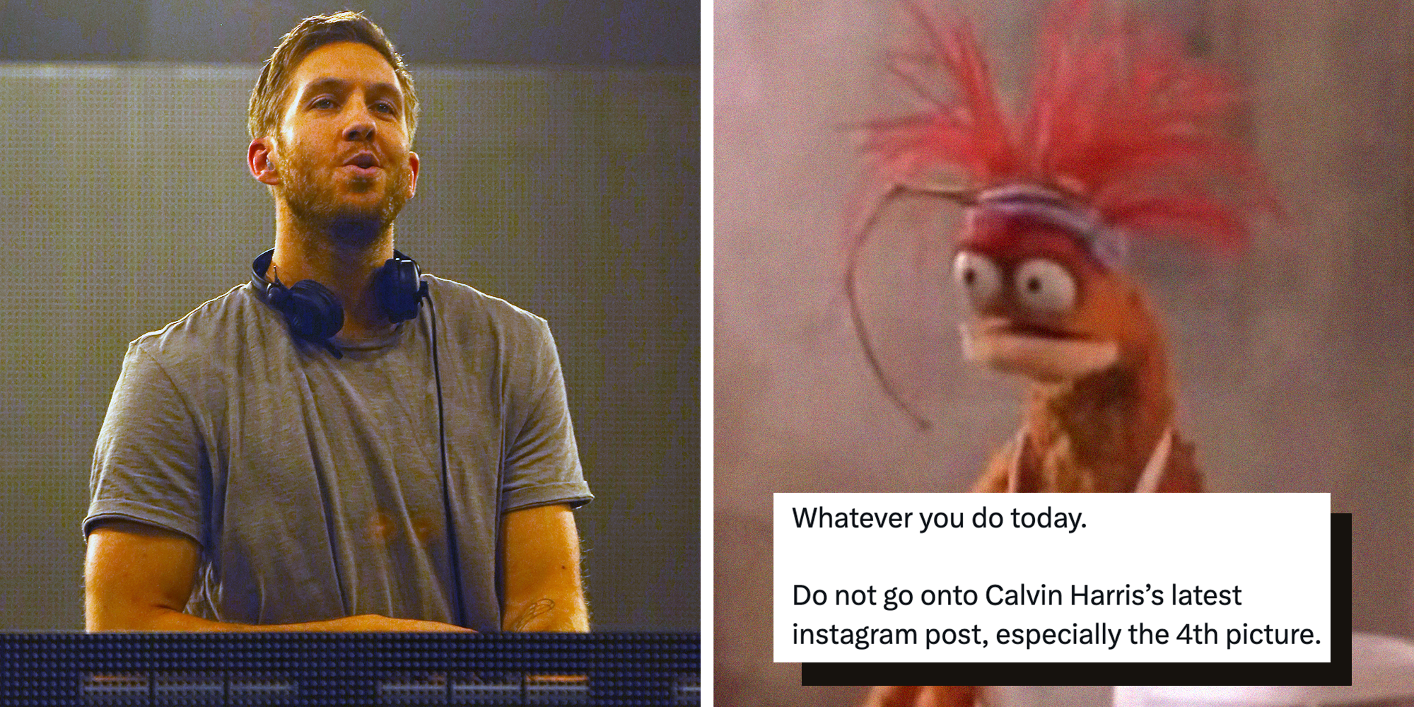 calvin harris surprising instagram birth post