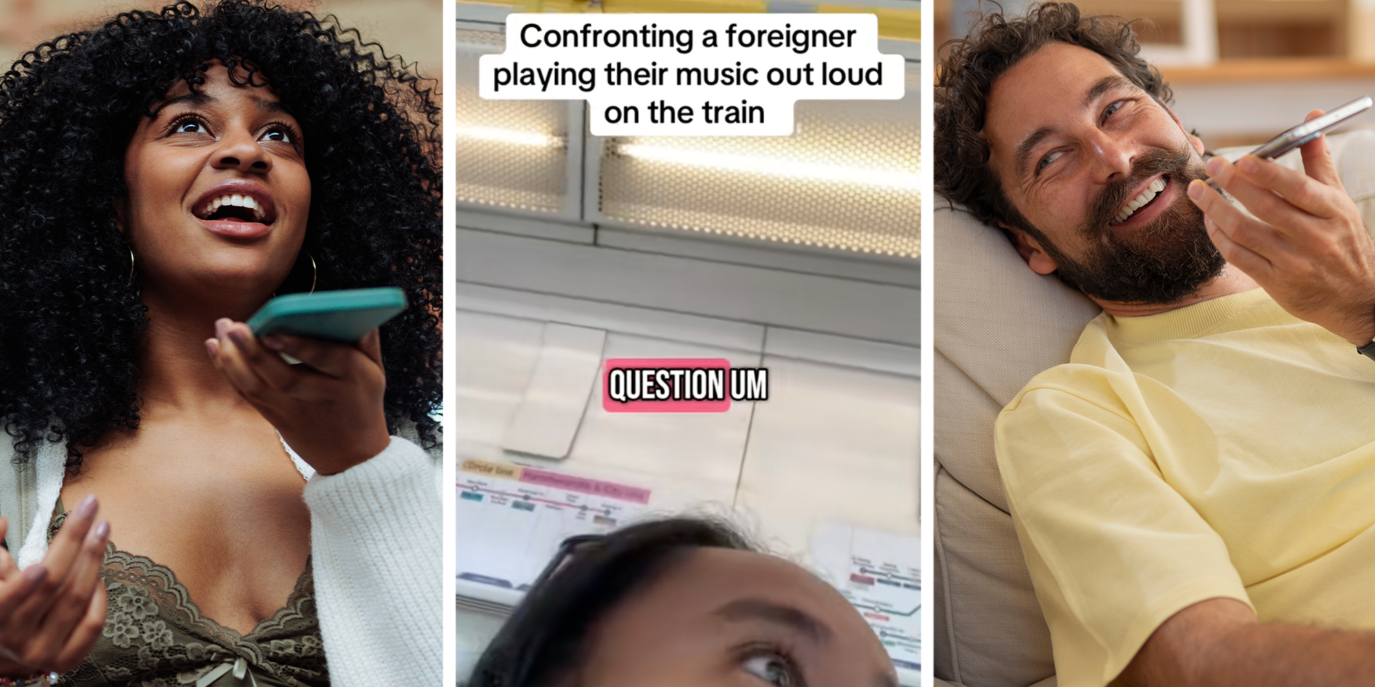 contronting phone on speaker in public