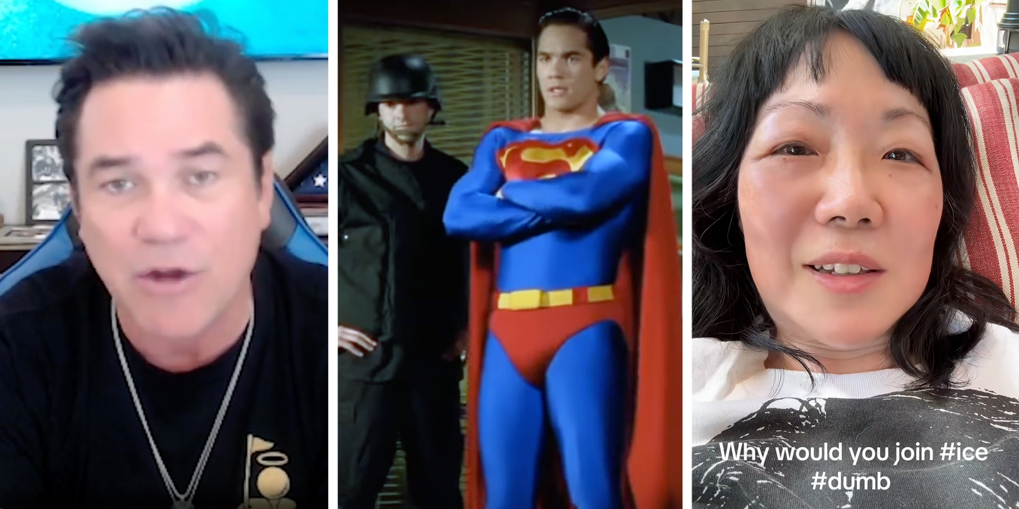dean cain joins ice margaret cho