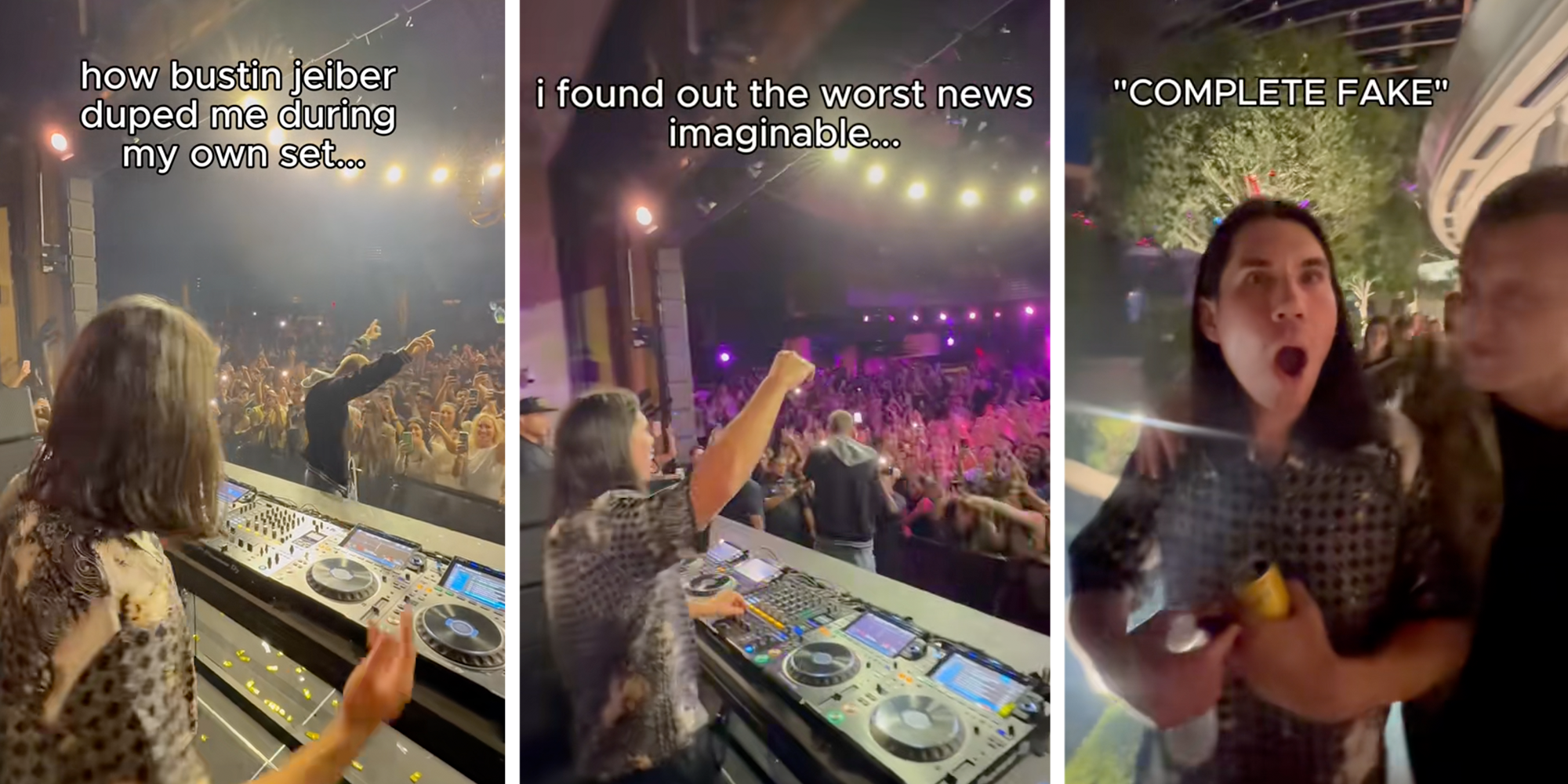 fake justin bieber dupes las vegas dj
