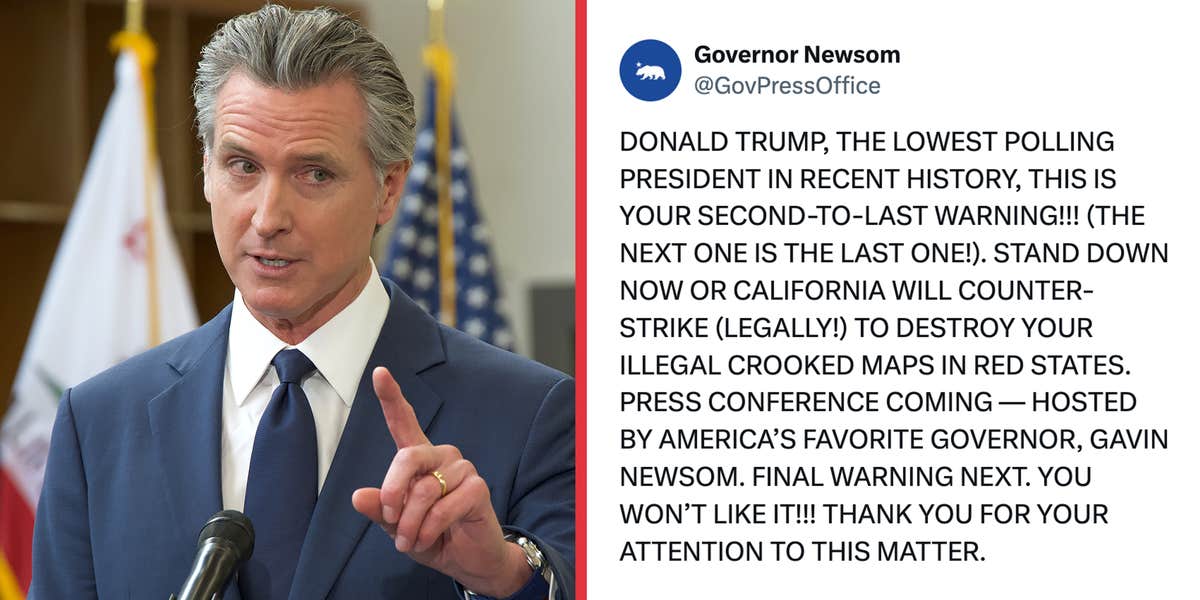 Is Newsom Trolling Trump By Mimicking His Tweets?