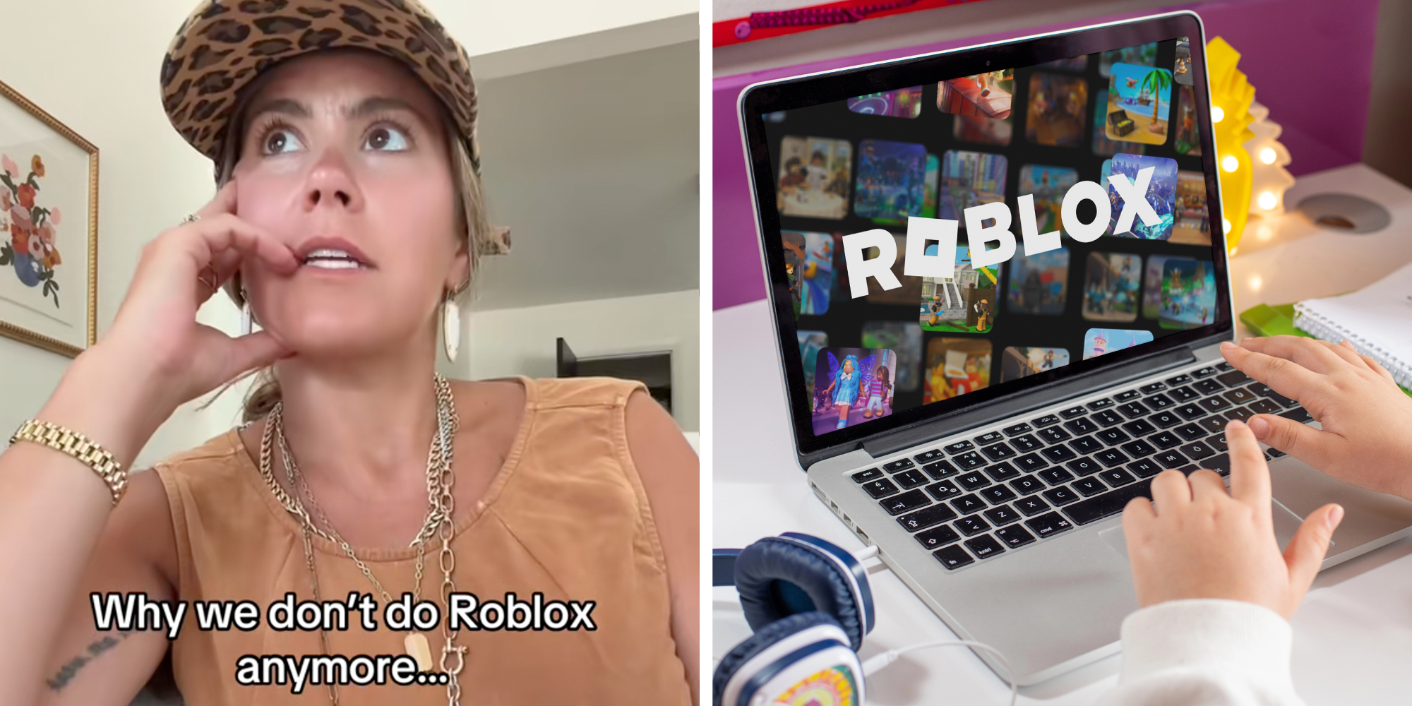 moms conversation with son about roblox game