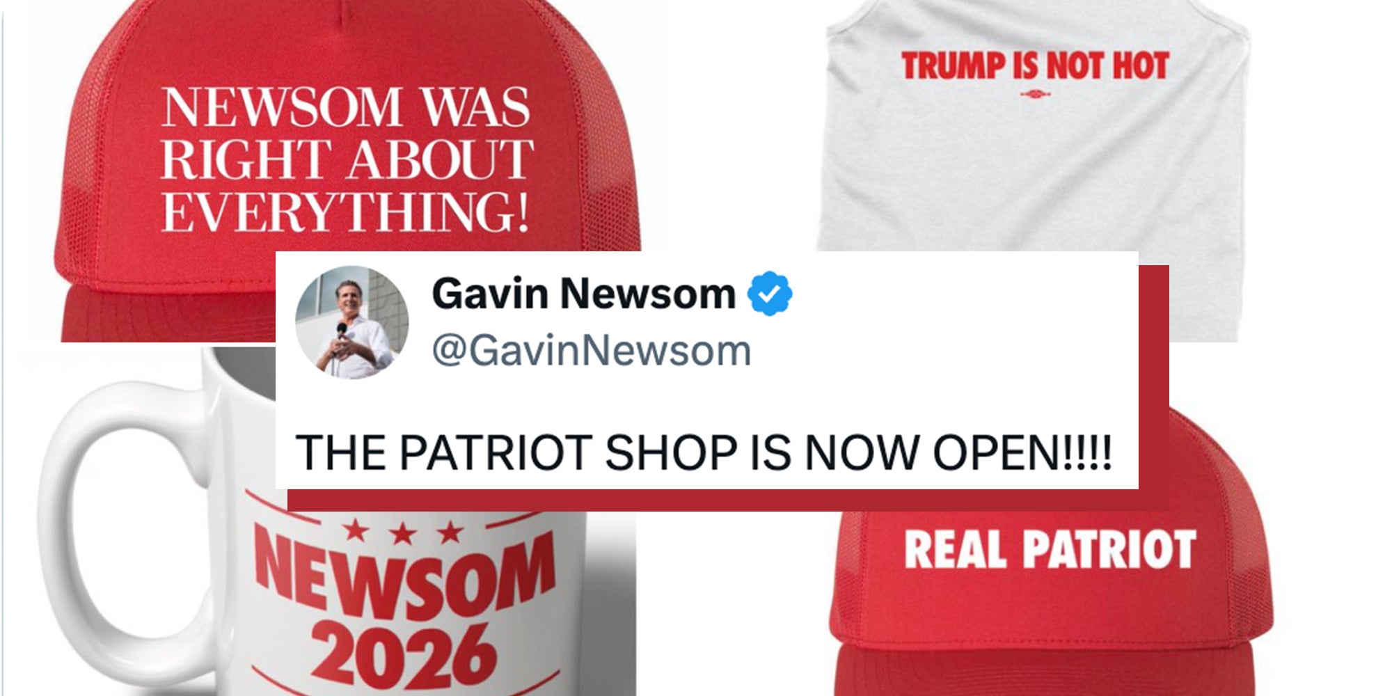 Gavin Newsom mocks Trump with parody merch store—including $100 signed Bible
