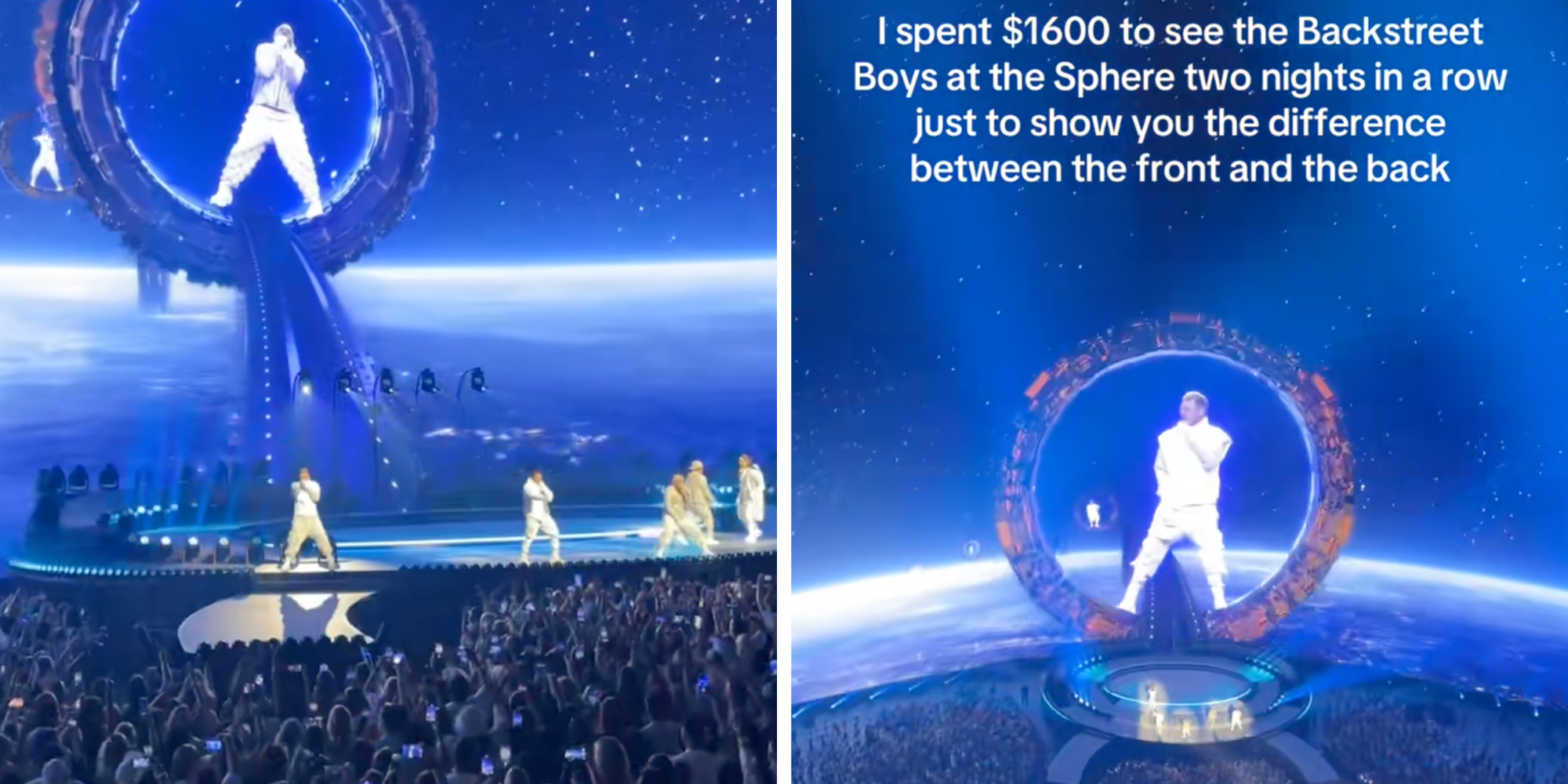 the sphere seats high vs low backstreet boys