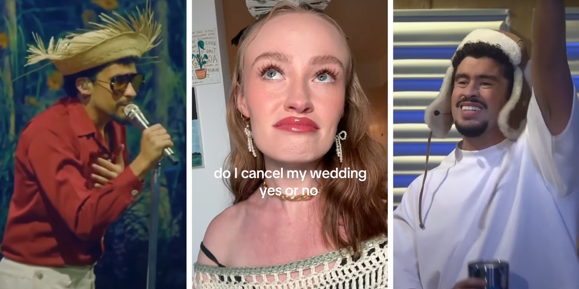 bad bunny super bowl cancel wedding date or not