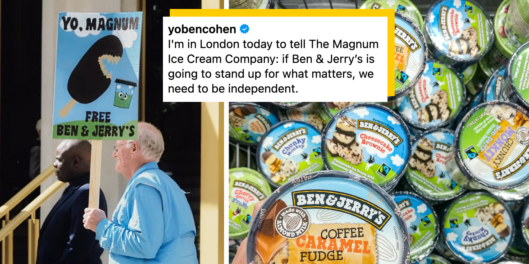 ben and jerrys ben cohen unilever magnum ice cream