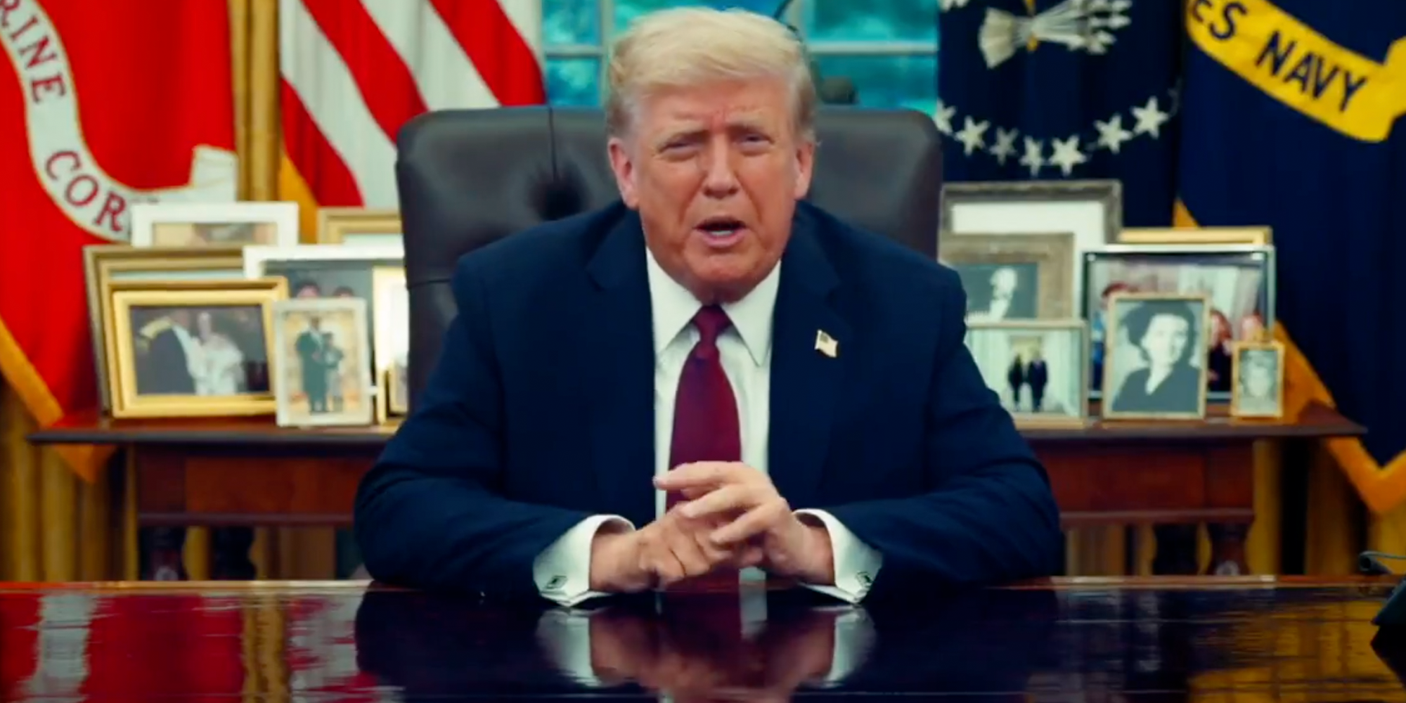 donald trump charlie kirk video ai glitch with hands