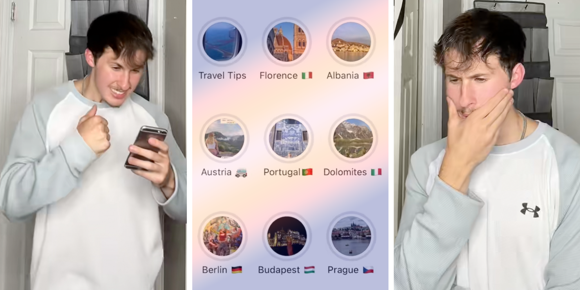 man shames woman for her travel instagram stories