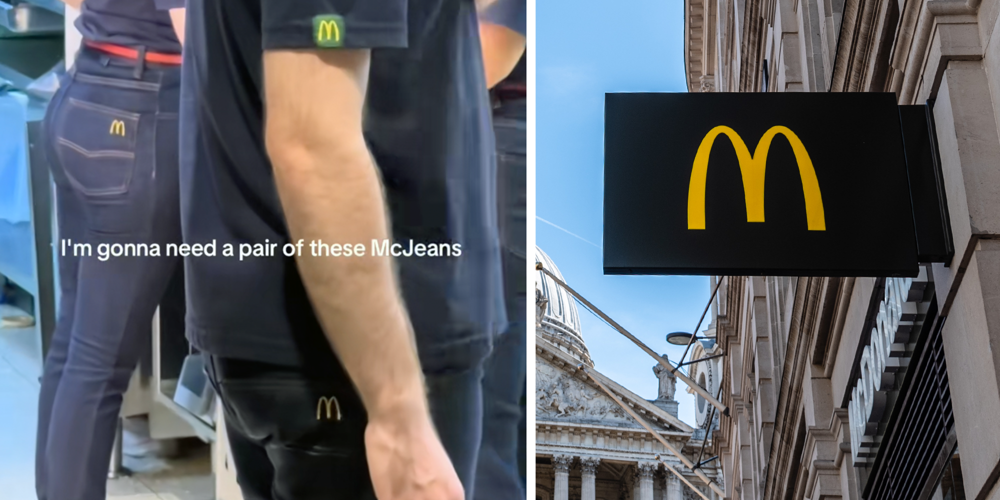 mcdonalds jeans in europe