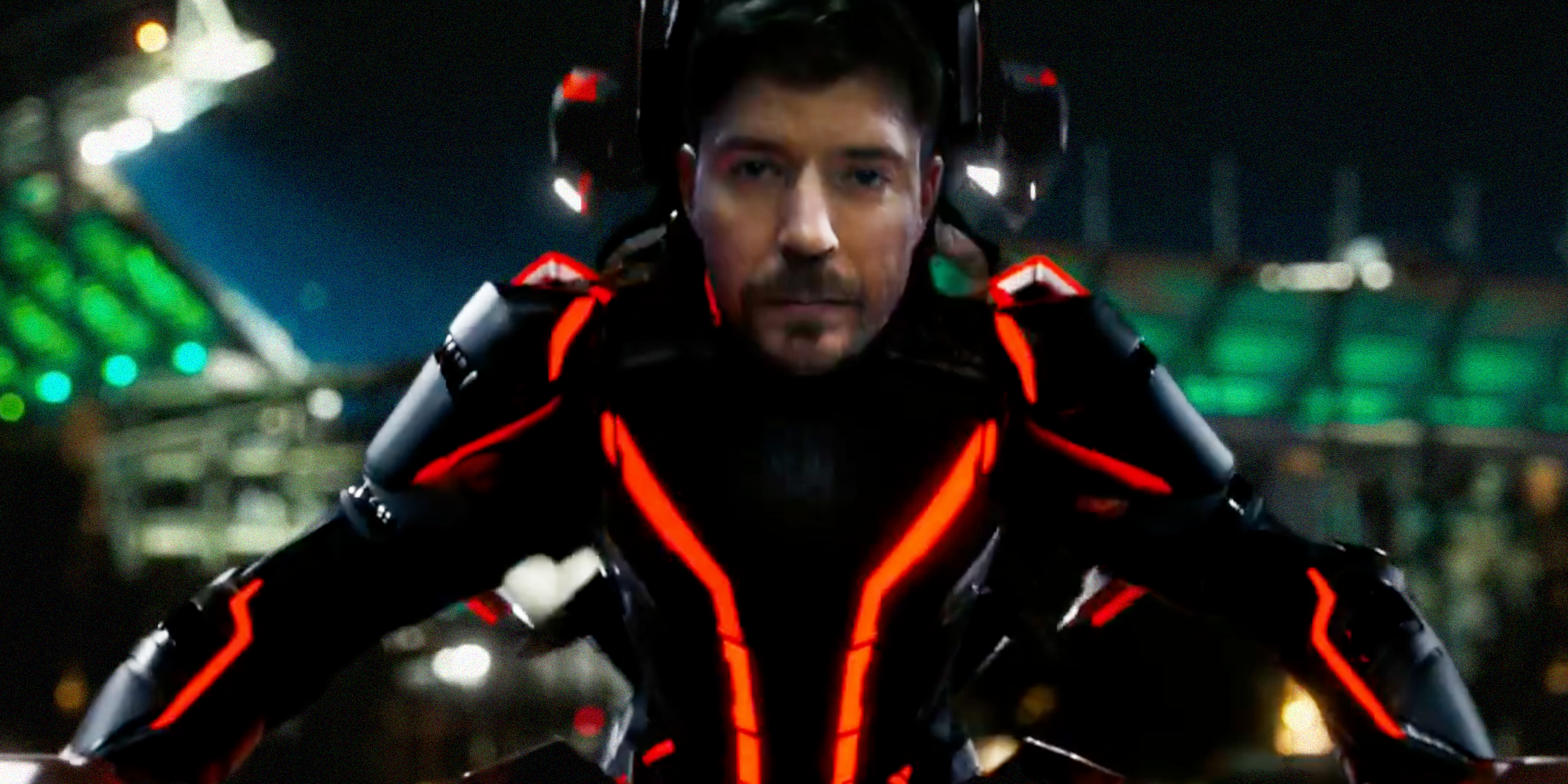 mrbeast in tron aeres movie promo