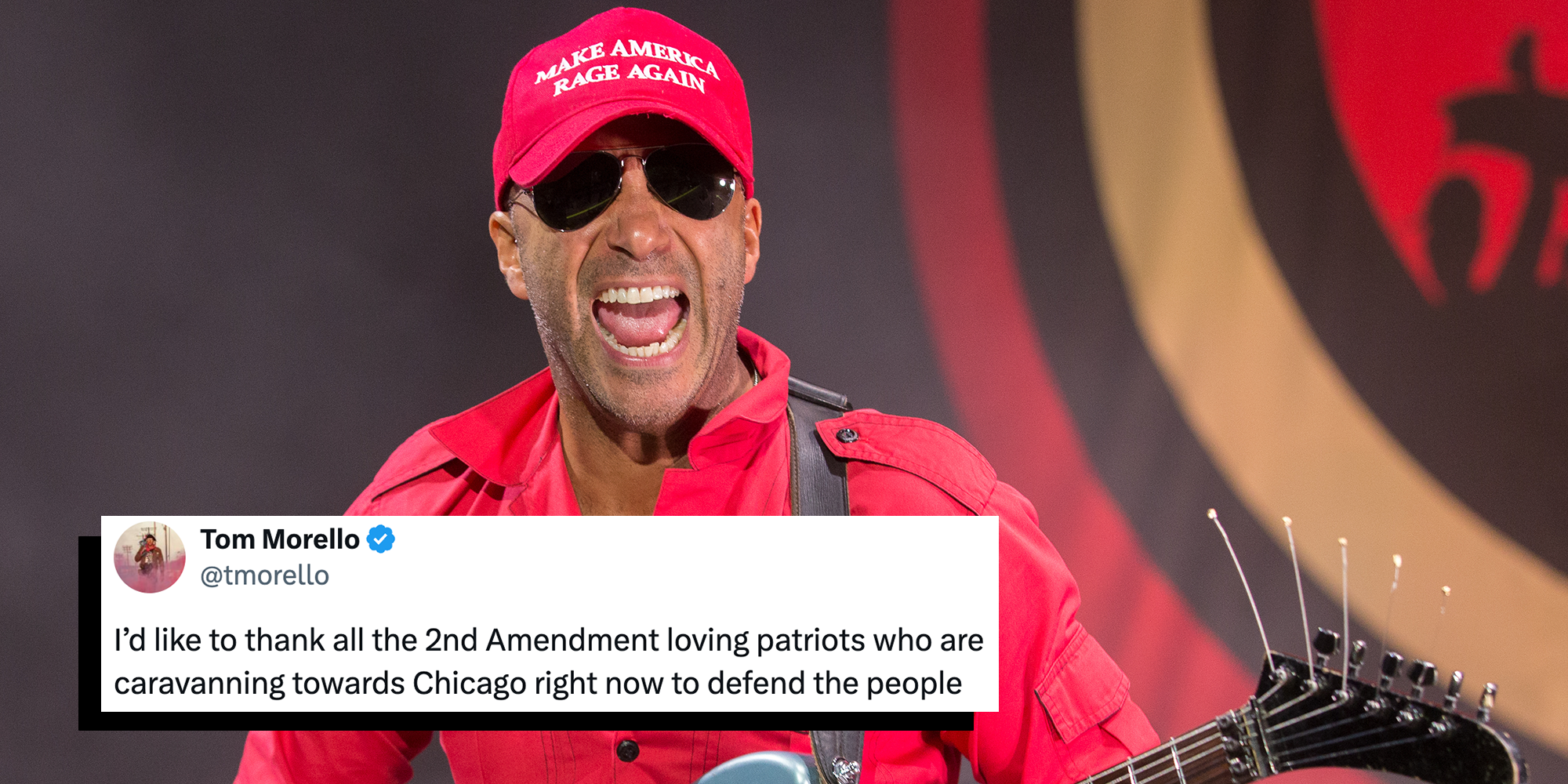 tom morello rage trump tweet chicago