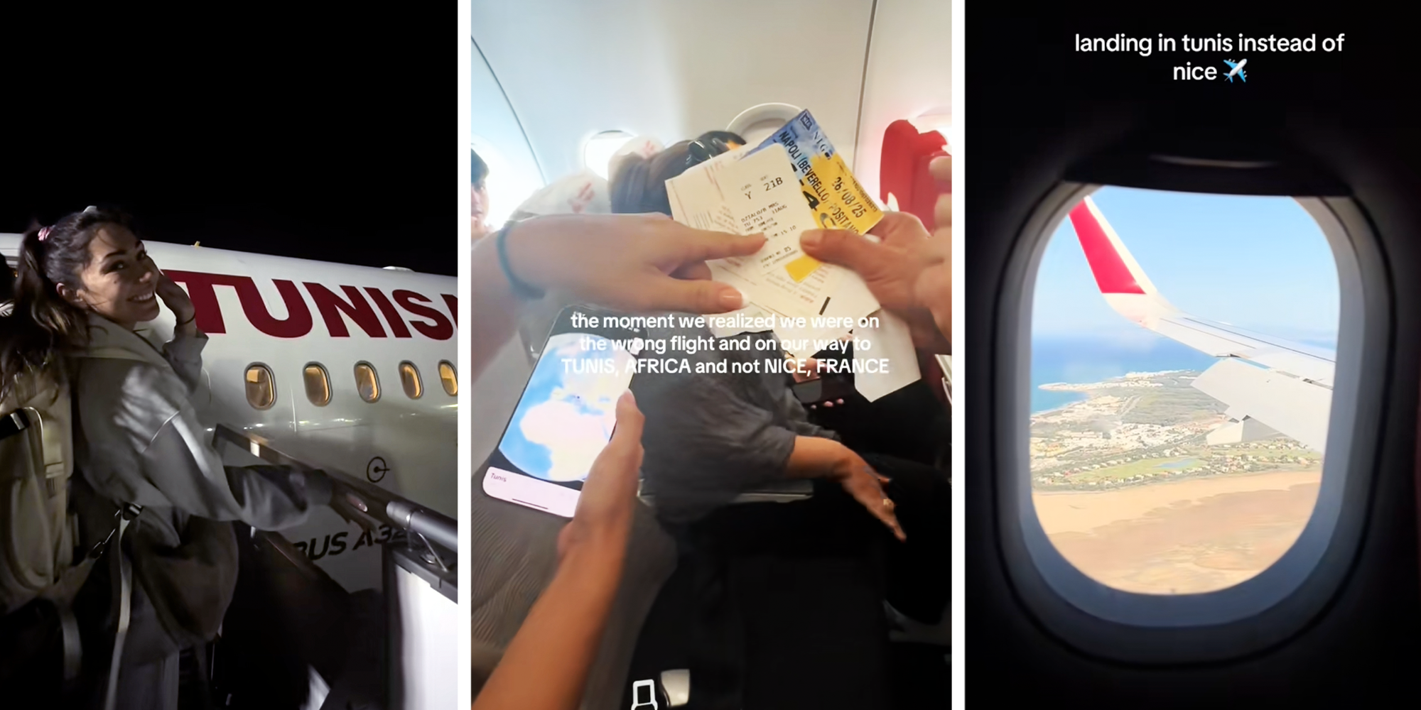 tunisa not to nice france flight