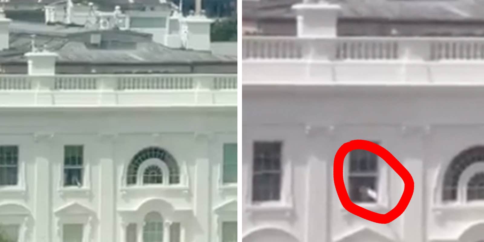 White House explains baffling clip of figure throwing items out of ...