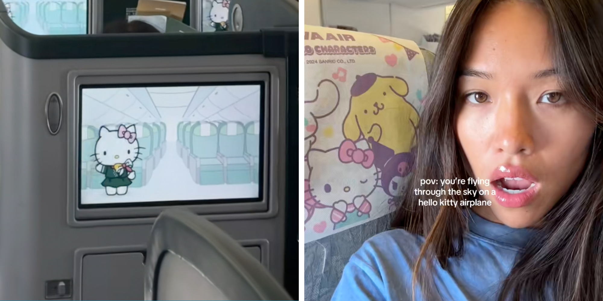 hello kitty airplane tour tiktok