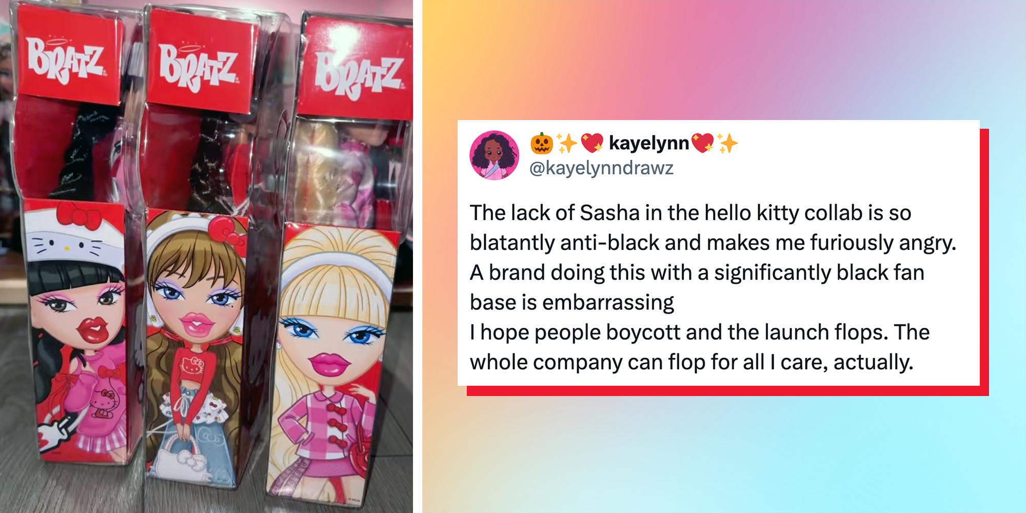 hello kitty bratz collab missing sasha