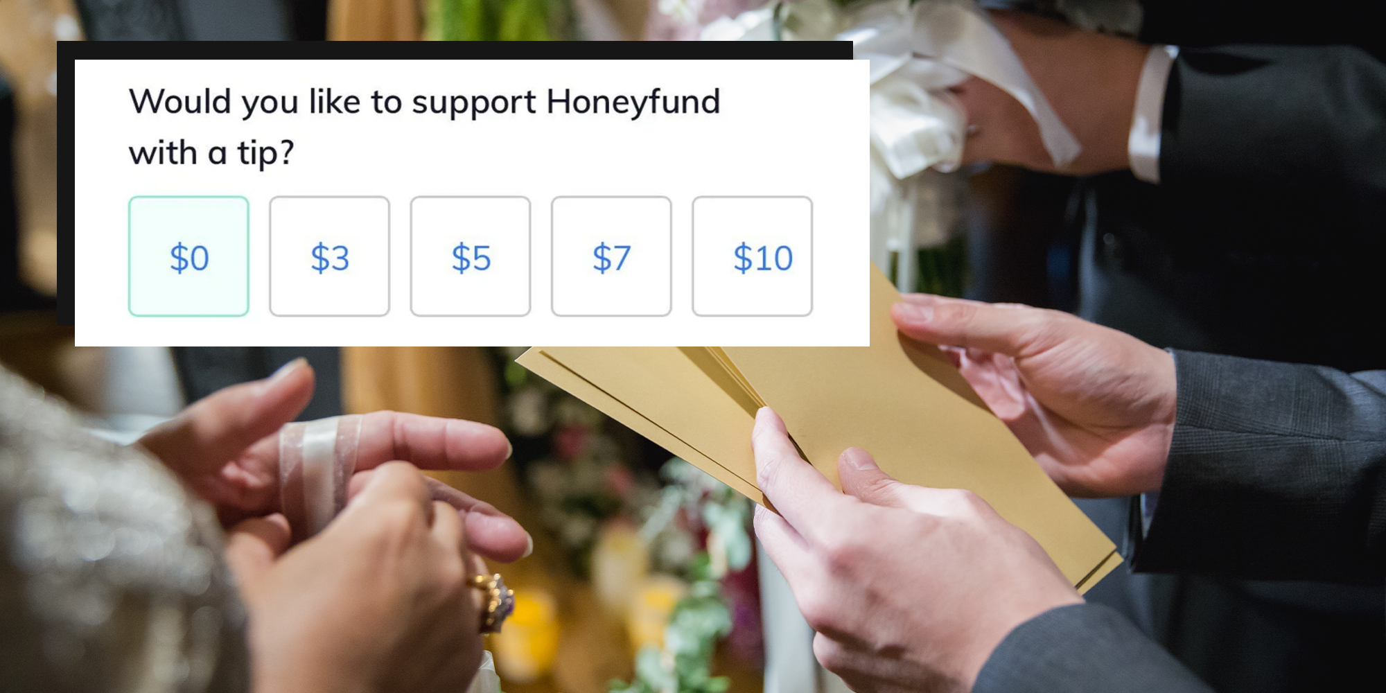 support honeyfund tip