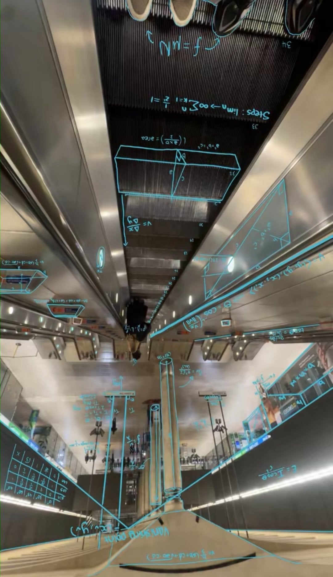 'How a mathematician sees the world' meme representing Australian mathematicians.