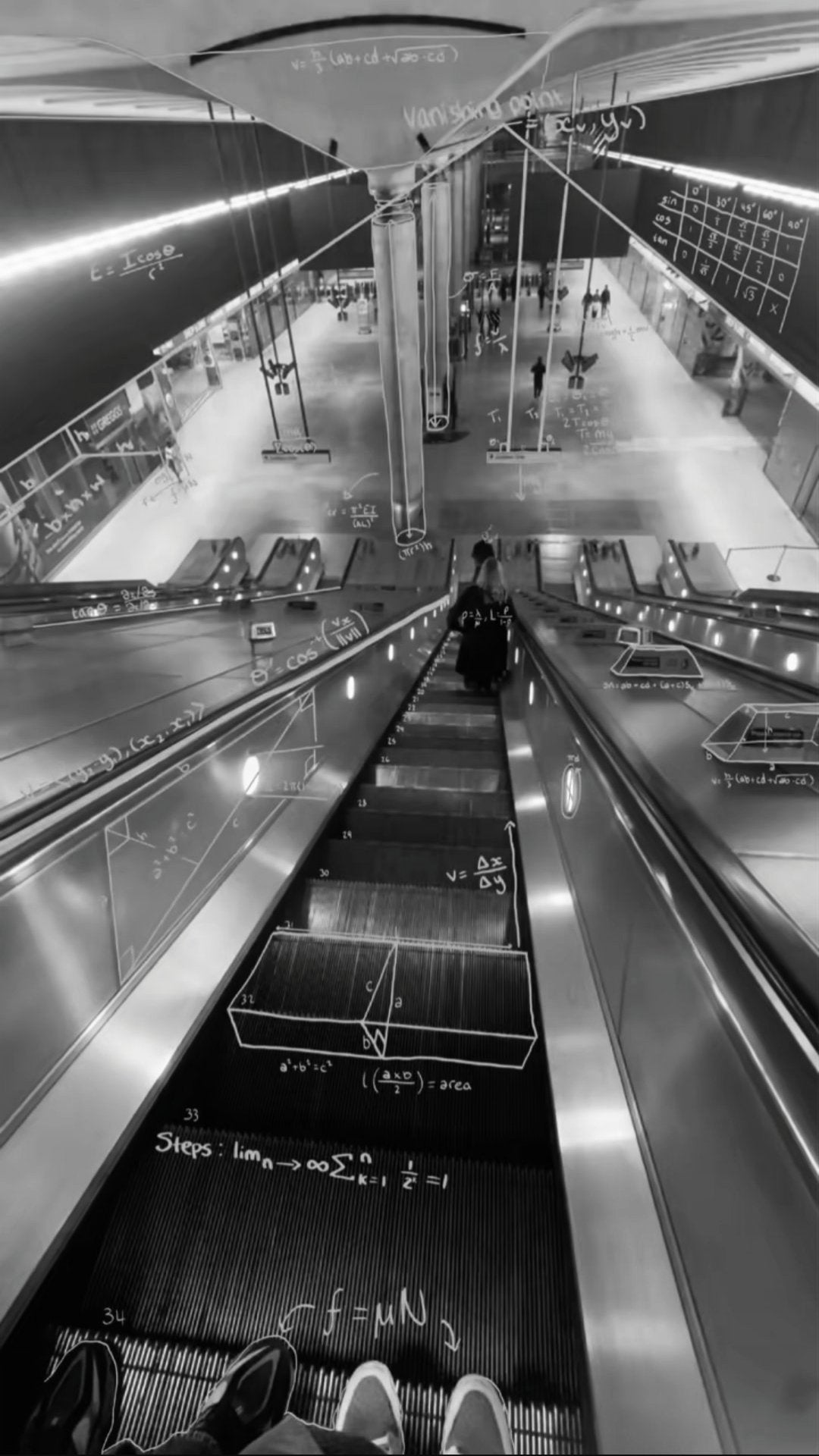 'How a mathematician sees the world' meme representing dog mathematicians.