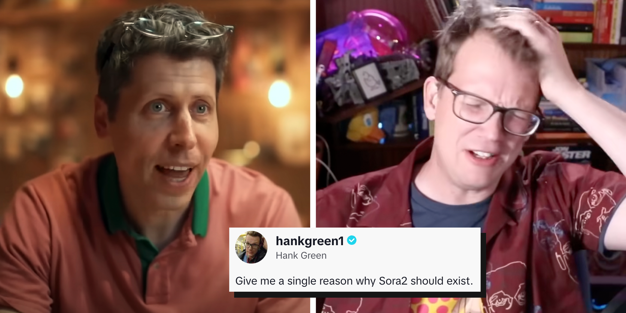 sora 2 reaction hank green