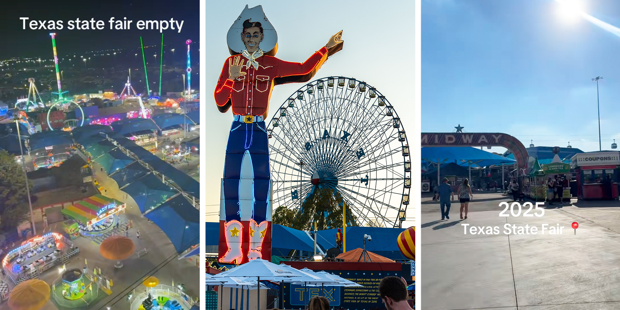 texas state fair empty low attendance
