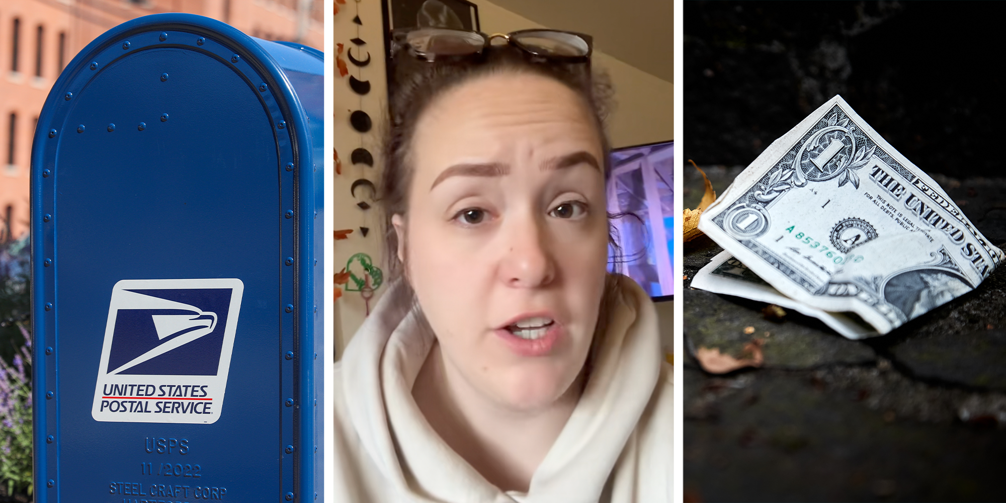 usps mail carriers money on ground test