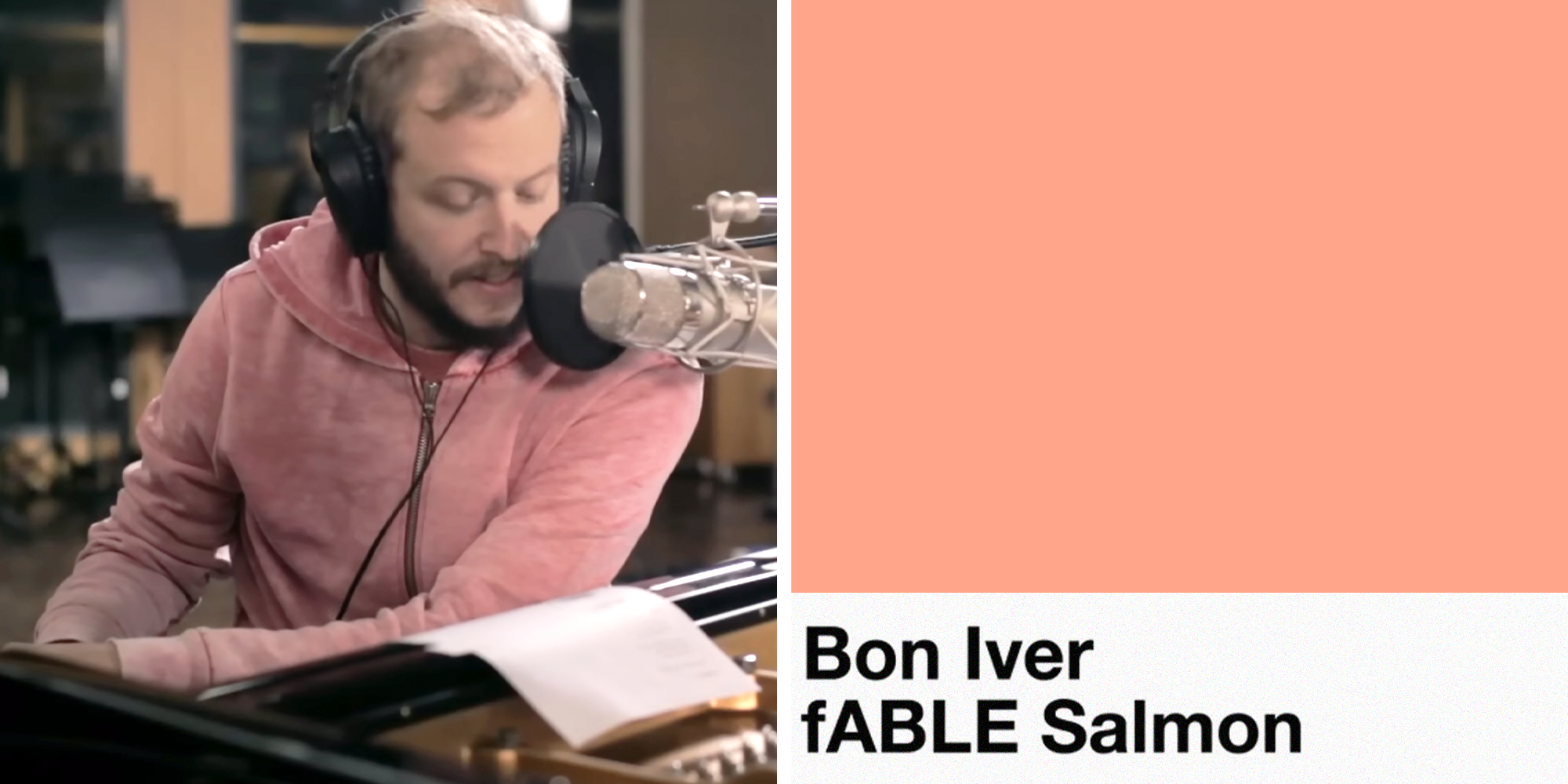 bon iver salmon pantone color of the year 2026