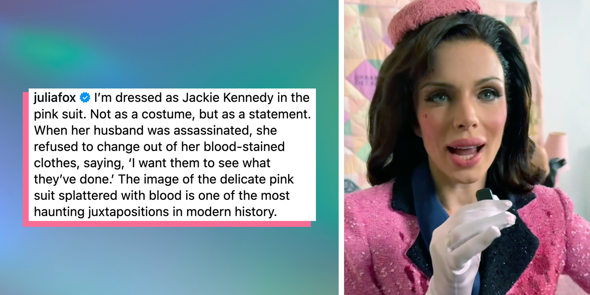 julia fox dresses as jackie kennedy backlash
