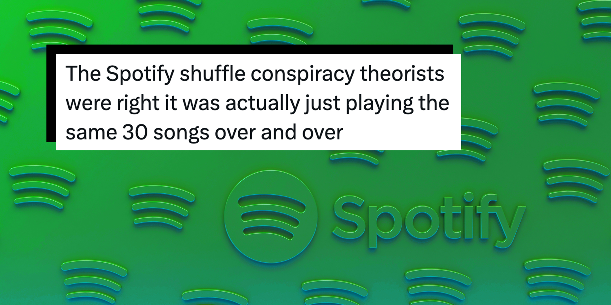 spotify shuffle feature theory