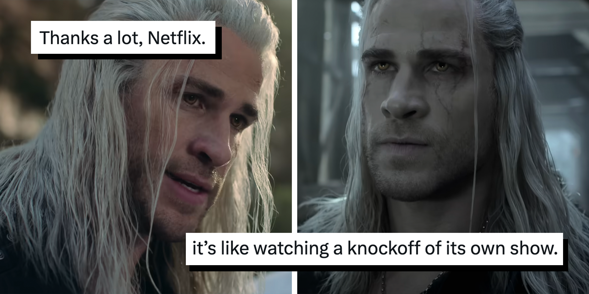 the witcher like a knockoff of own show