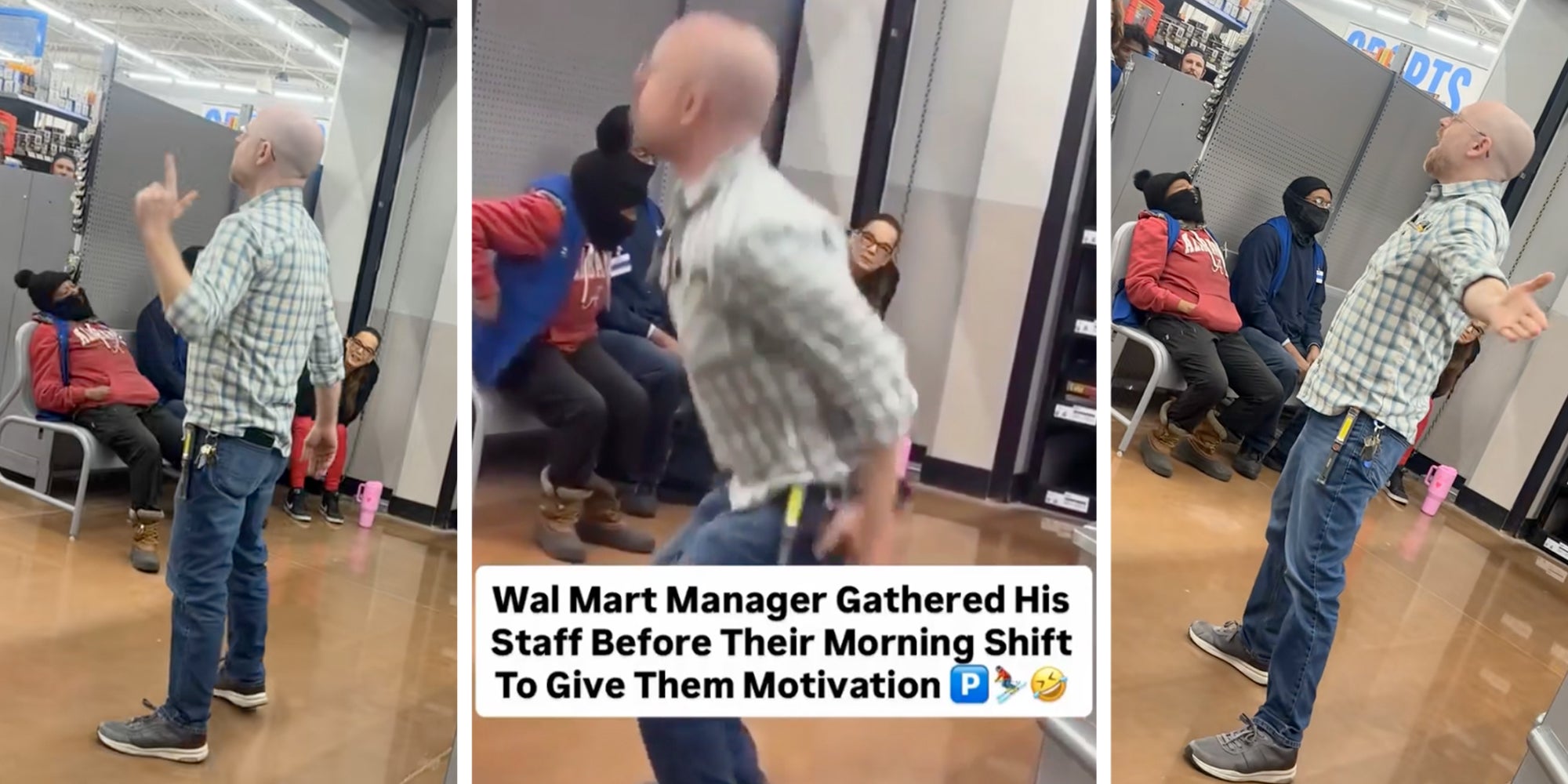 Walmart manager dancing