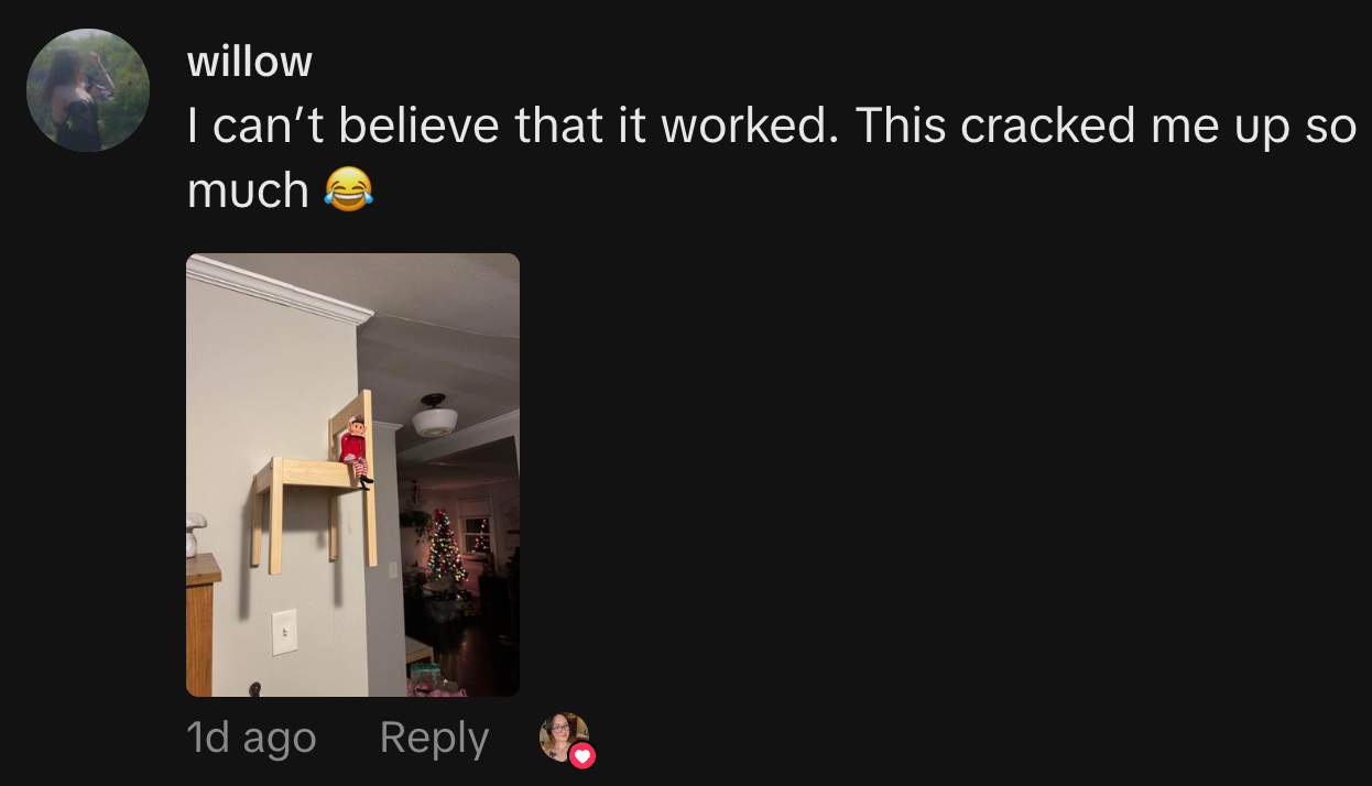 “I can’t believe that it worked. This cracked me up so much 😂.”