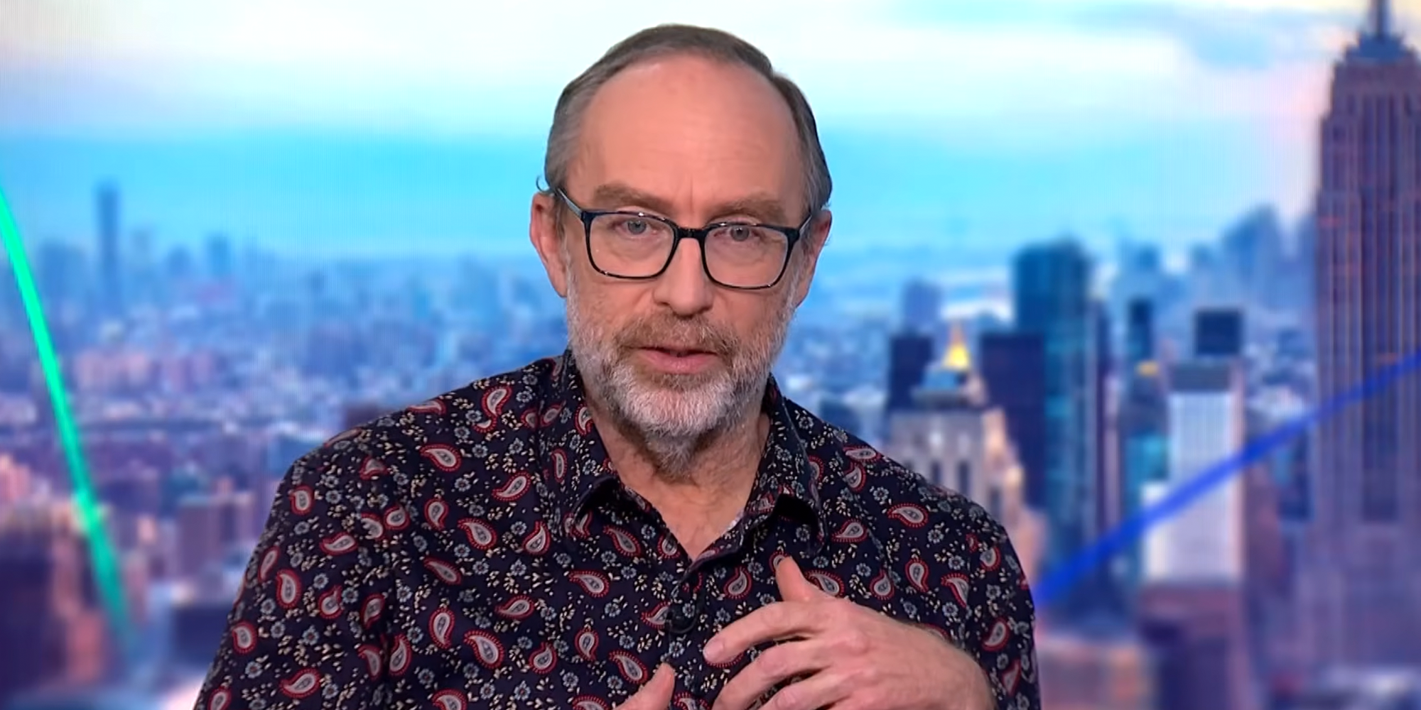 jimmy wales bloomberg wikipedia ai bots scraping costs