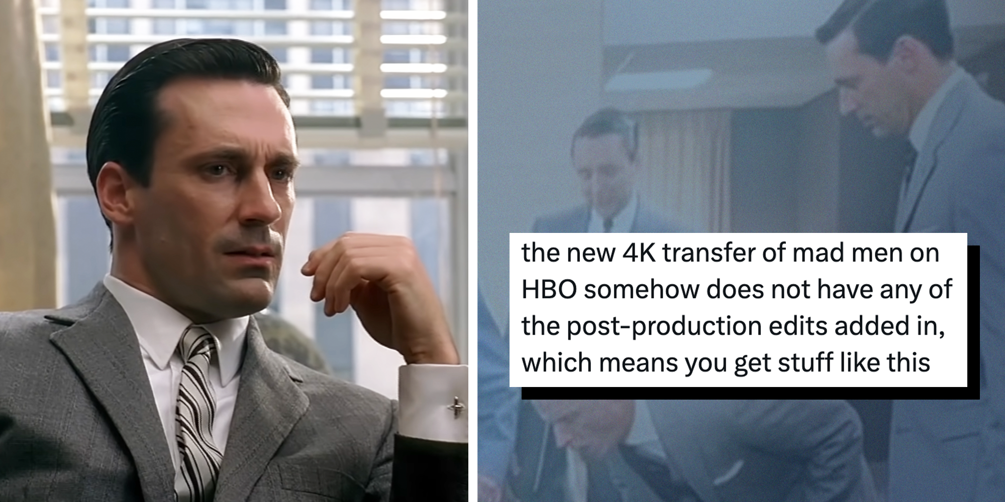 mad men 4k editing errors