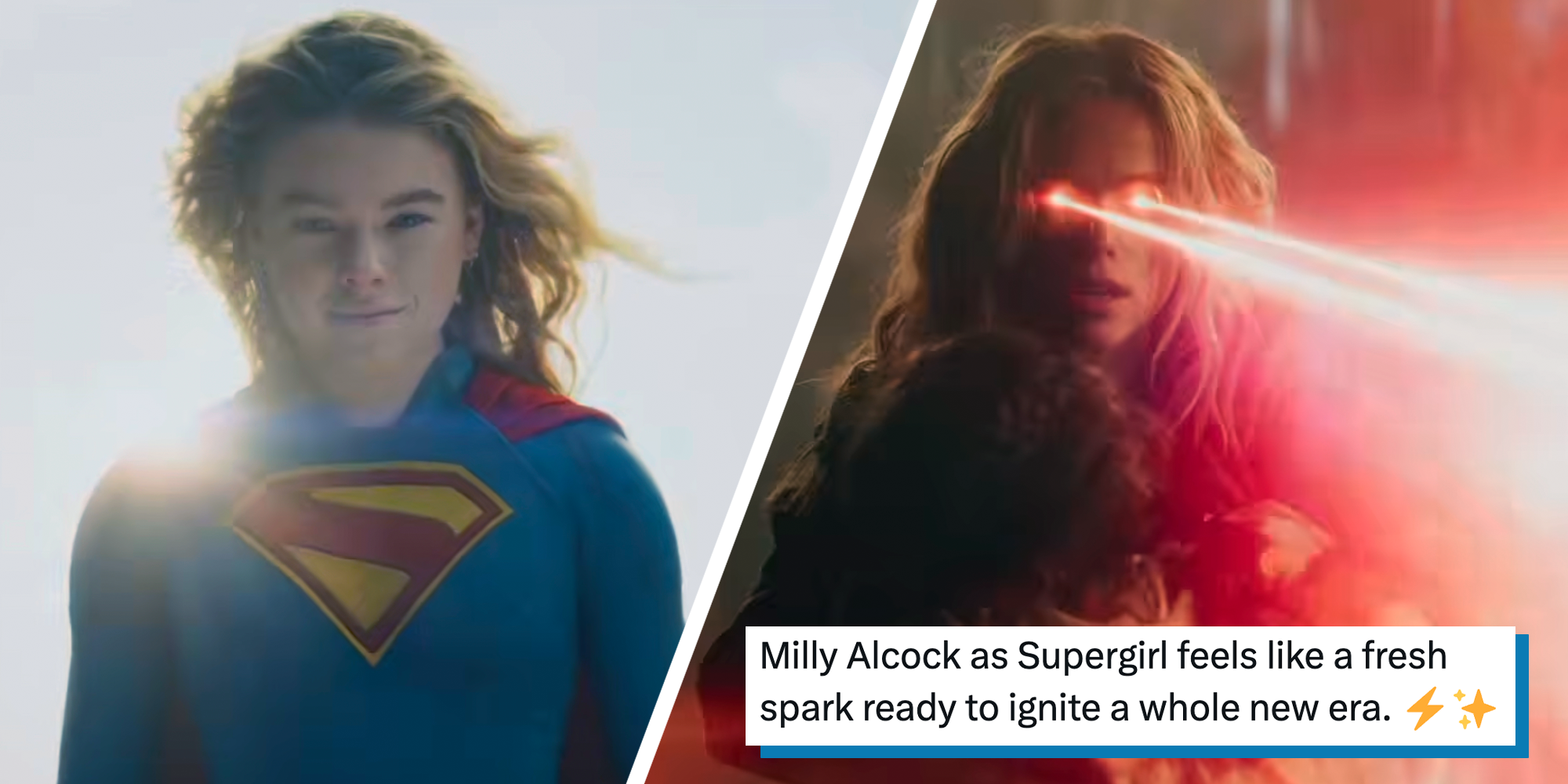 milly allock supergirl trailer fandom reacts