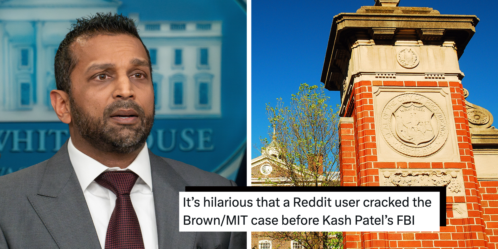 reddit tip brown kash patel fbi
