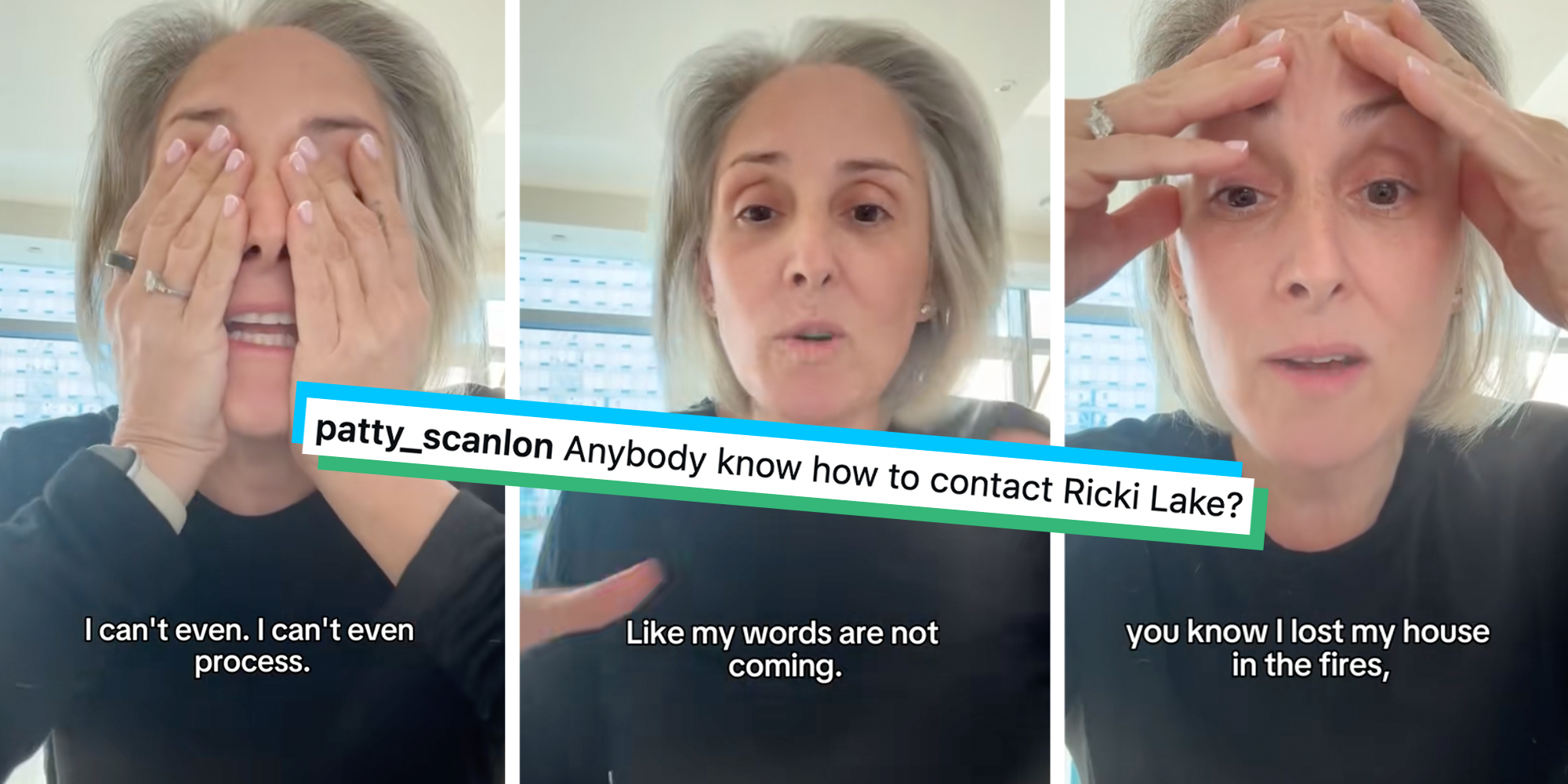 ricki lake house fire photos found instagram