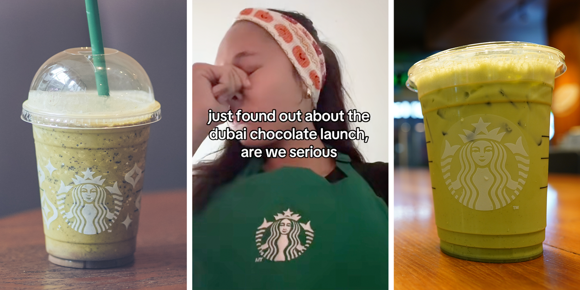 starbucks dubai matcha chocolate latte baristas