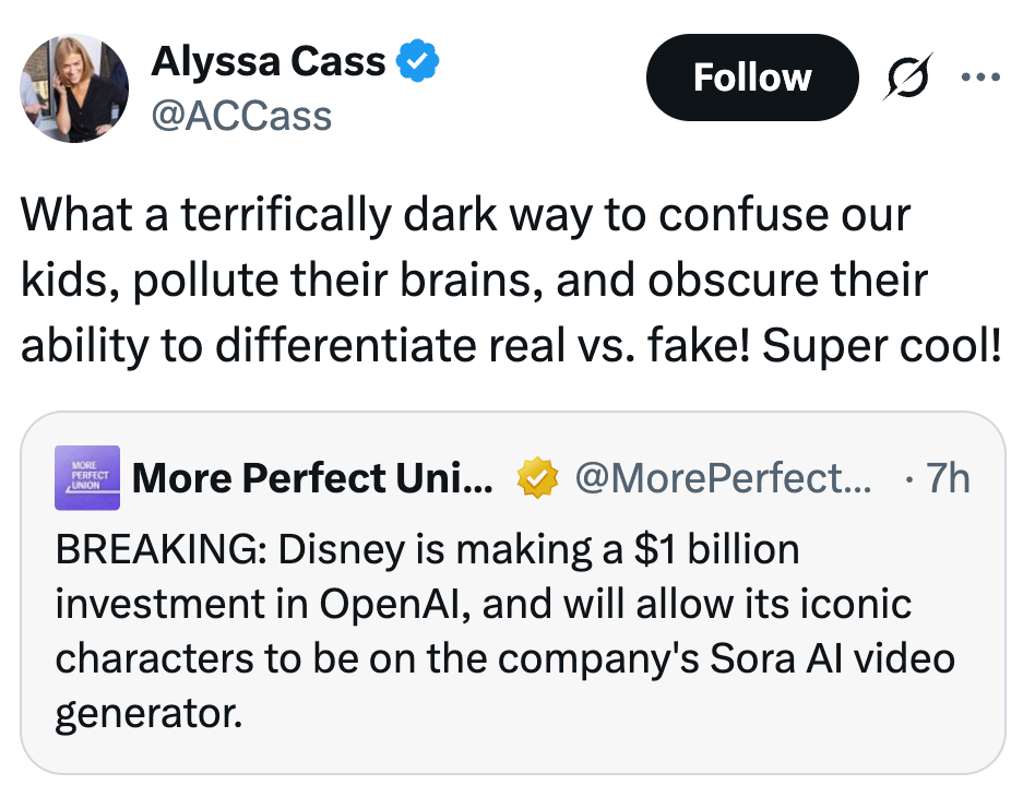 What a terrifically dark way to confuse our kids, pollute their brains, and obscure their ability to differentiate real vs. fake! Super cool!
