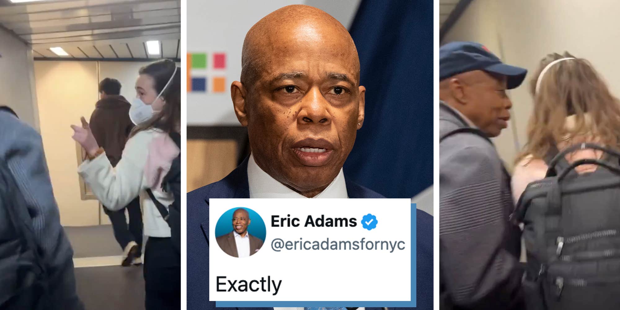 "Go f**k yourself!": Former NYC Mayor Eric Adams snaps at woman after flight-then doubles down online